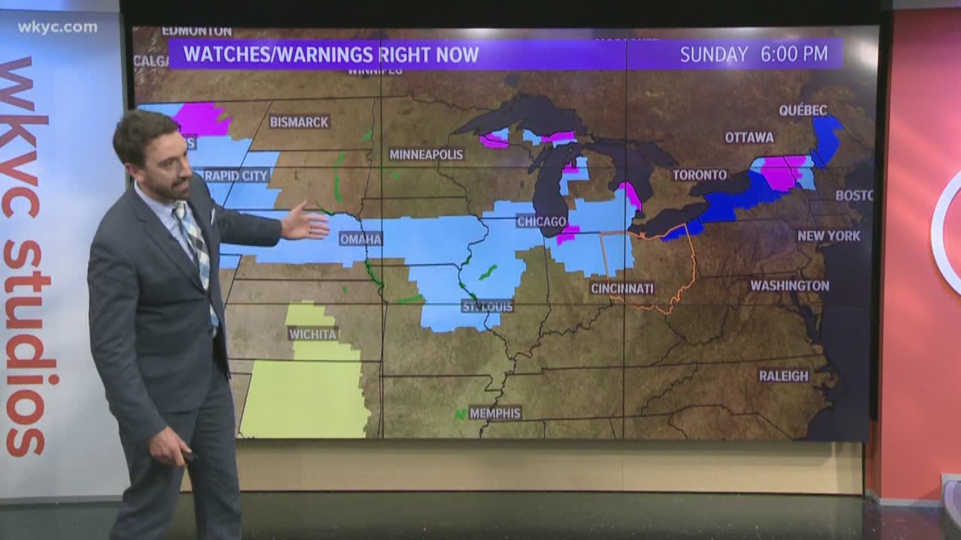Some areas could get up to four inches of snow. Matt Wintz gave us an update.