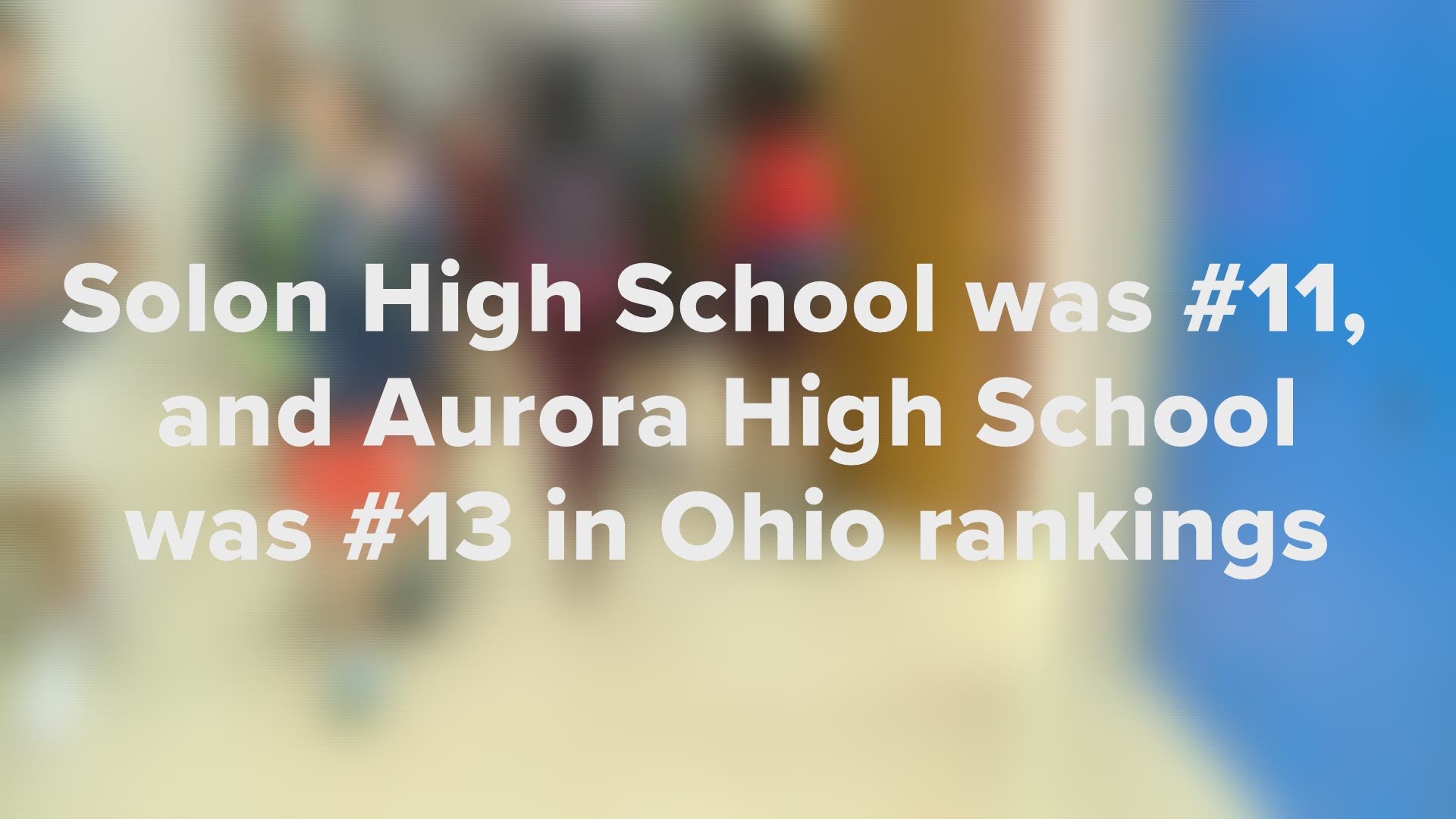 Ohio school rankings according to U.S. News and World Report