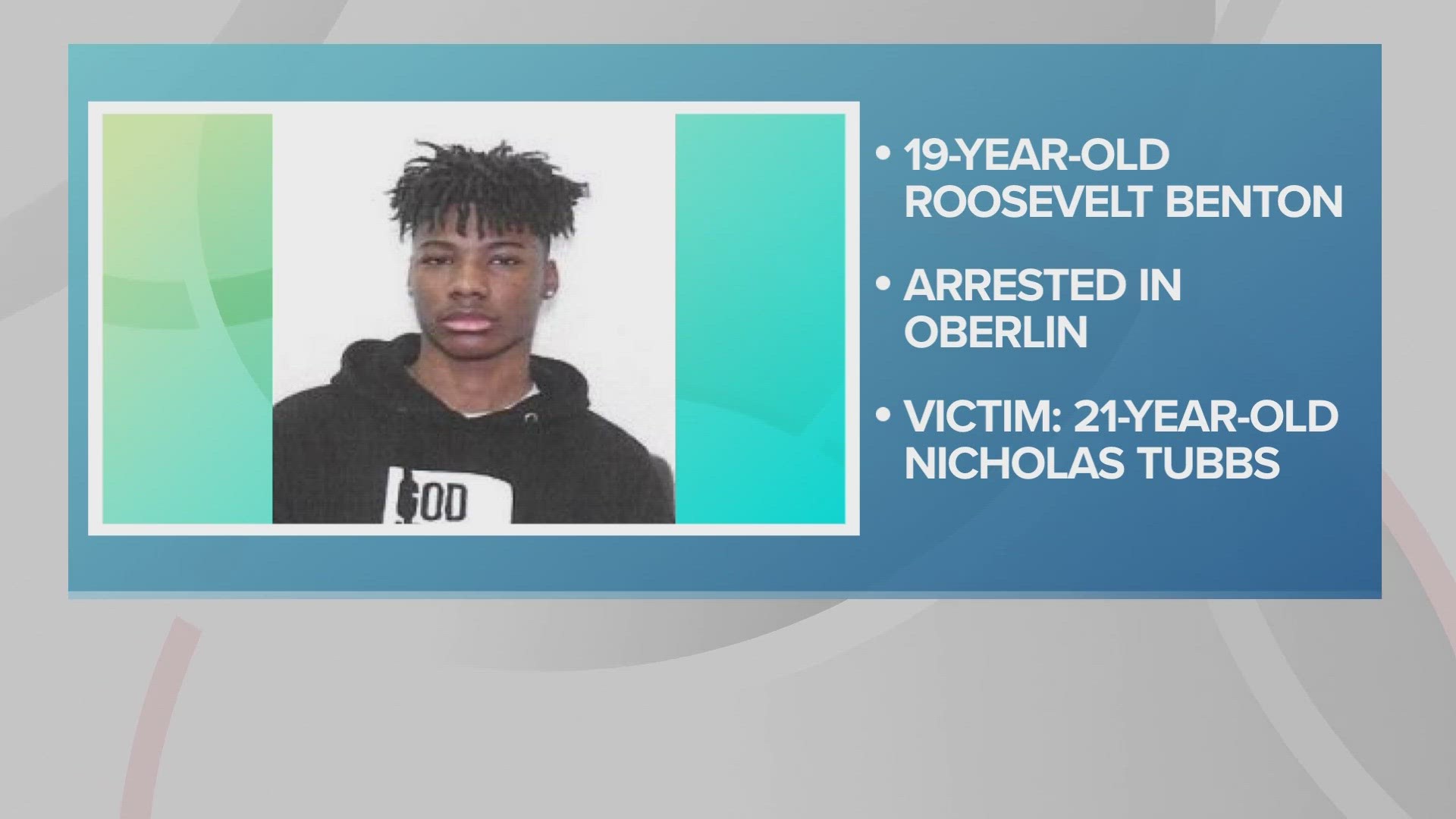 Elyria police arrested 19-year-old Roosevelt Benton for felonious assault and say additional criminal charges are expected.