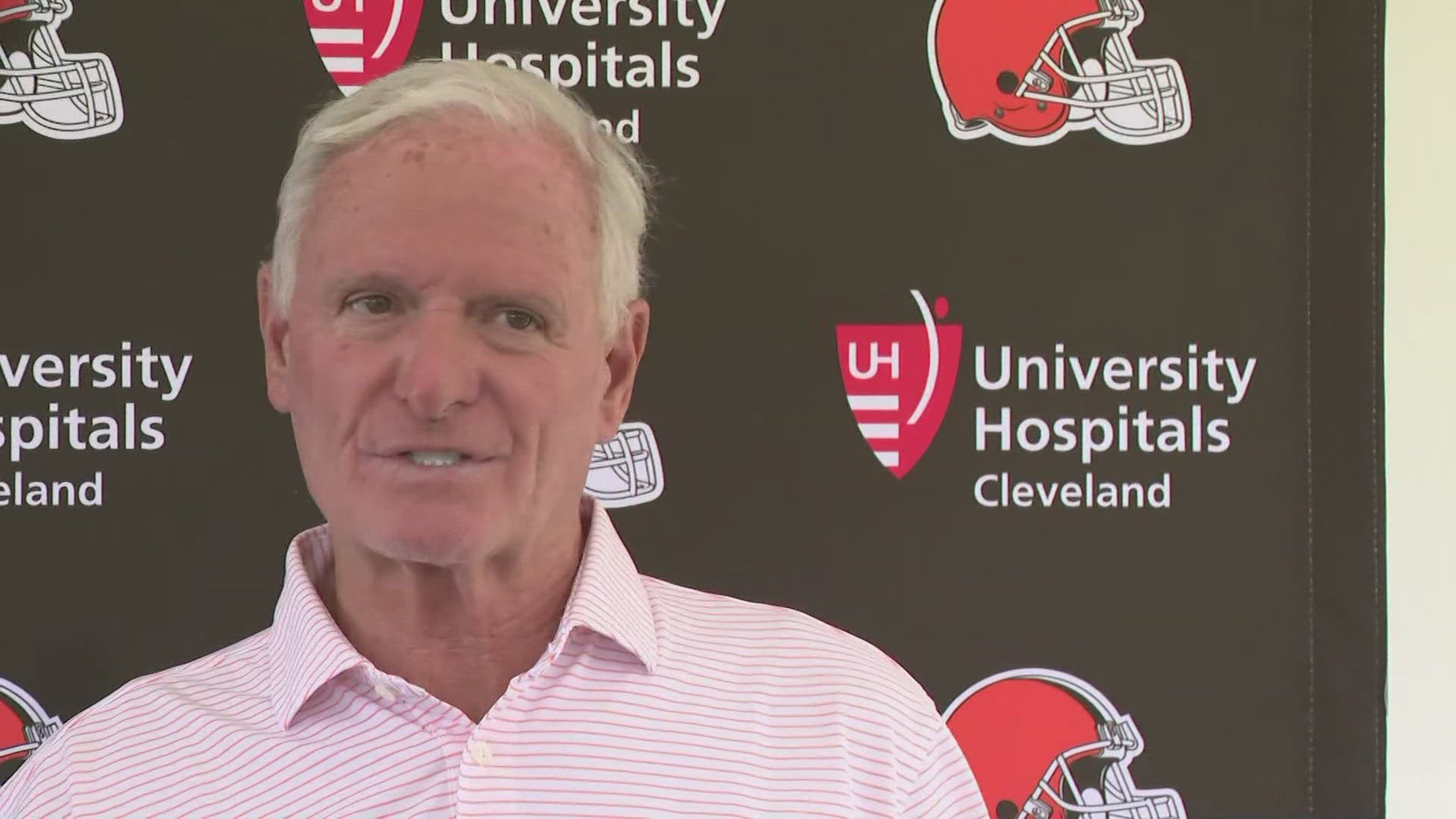 Jimmy and Dee Haslam spoke to the media from Browns Training Camp on the status of a potential new stadium/location.