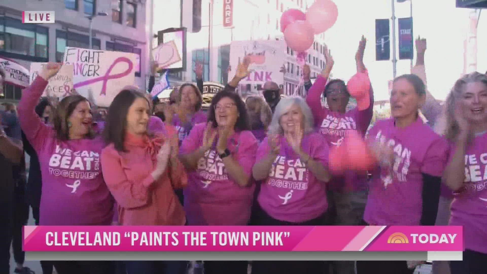 The 'TODAY' show was in Cleveland to kick off Breast Cancer Awareness Month with their paint the town pink initiative.