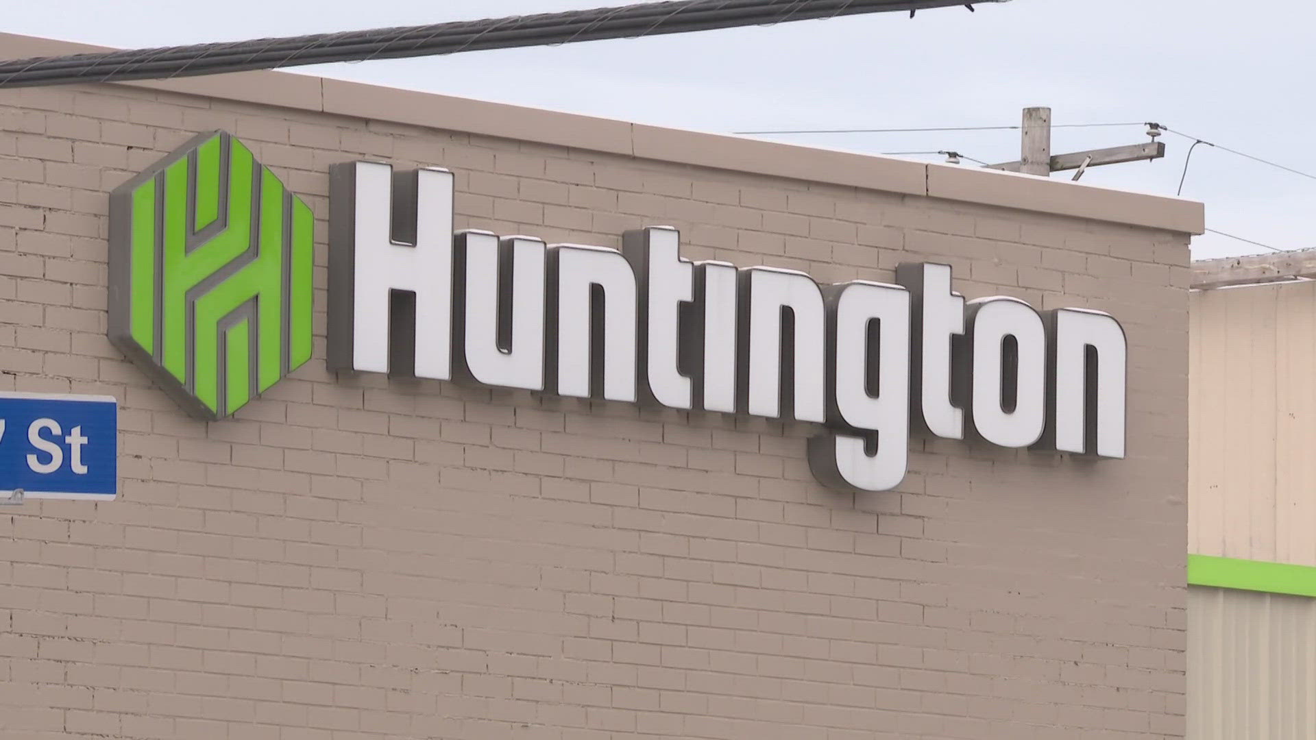 The branch is expected to reopen 'by the end of October,' according to a press release from Huntington Bank.