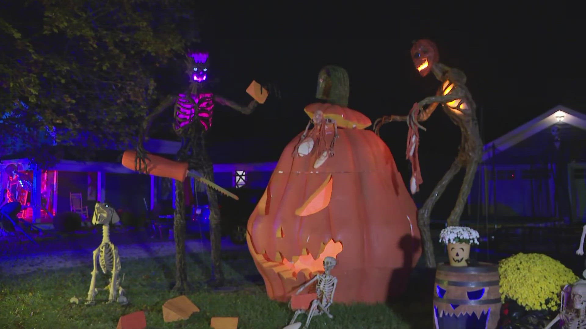 Looking for an epic Halloween display this year? Look no further than these monstrous decorations on River Road in Olmsted Falls.