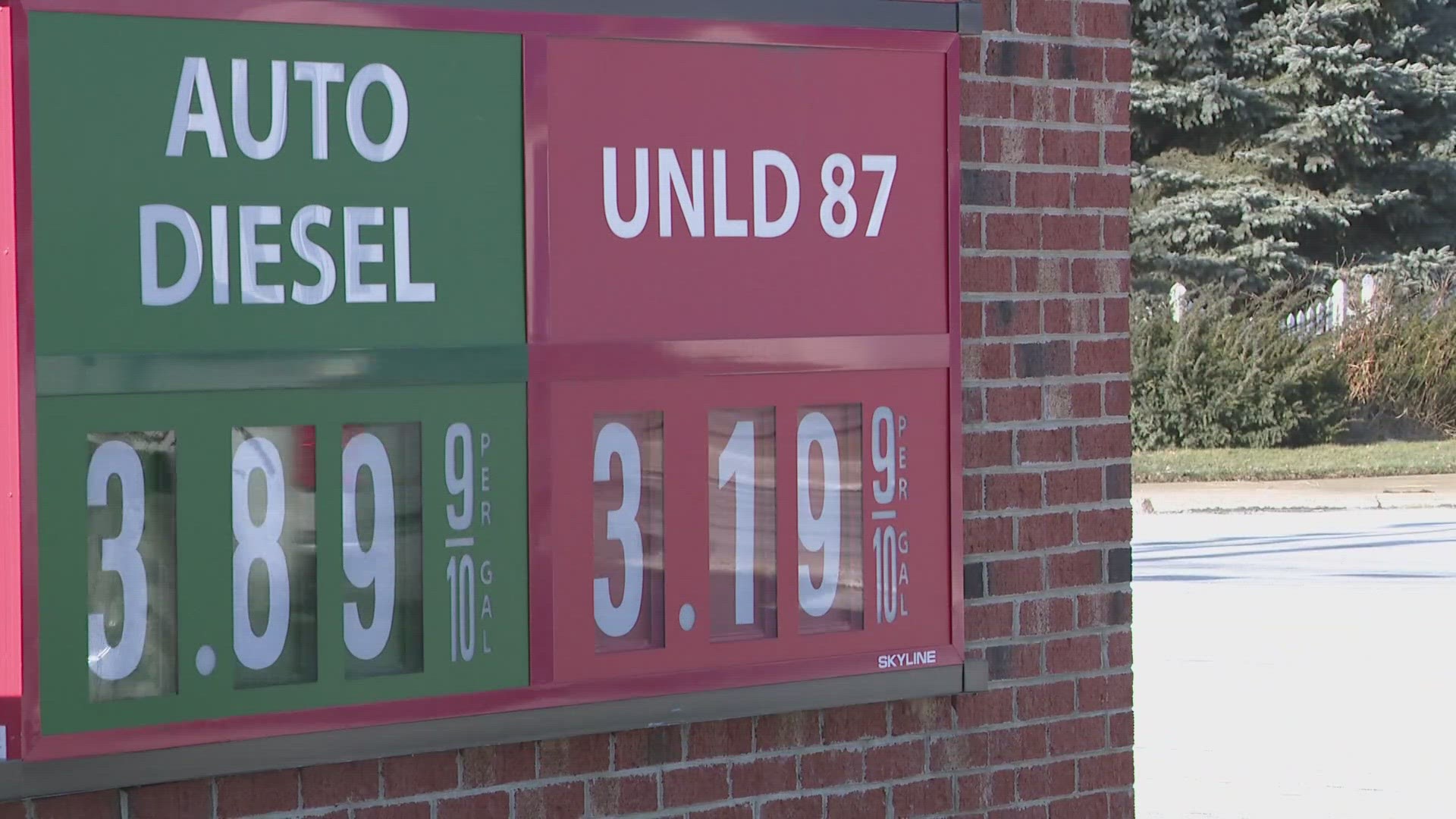 The average price in Akron is now listed at $3.28 per gallon, while Cleveland is slightly higher at $3.33.