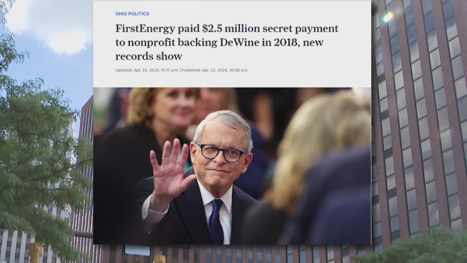 In partnership with 3News, Cleveland.com uncovered filings showing the company secretly paid millions to groups supporting Gov. Mike DeWine and Lt. Gov. Jon Husted.