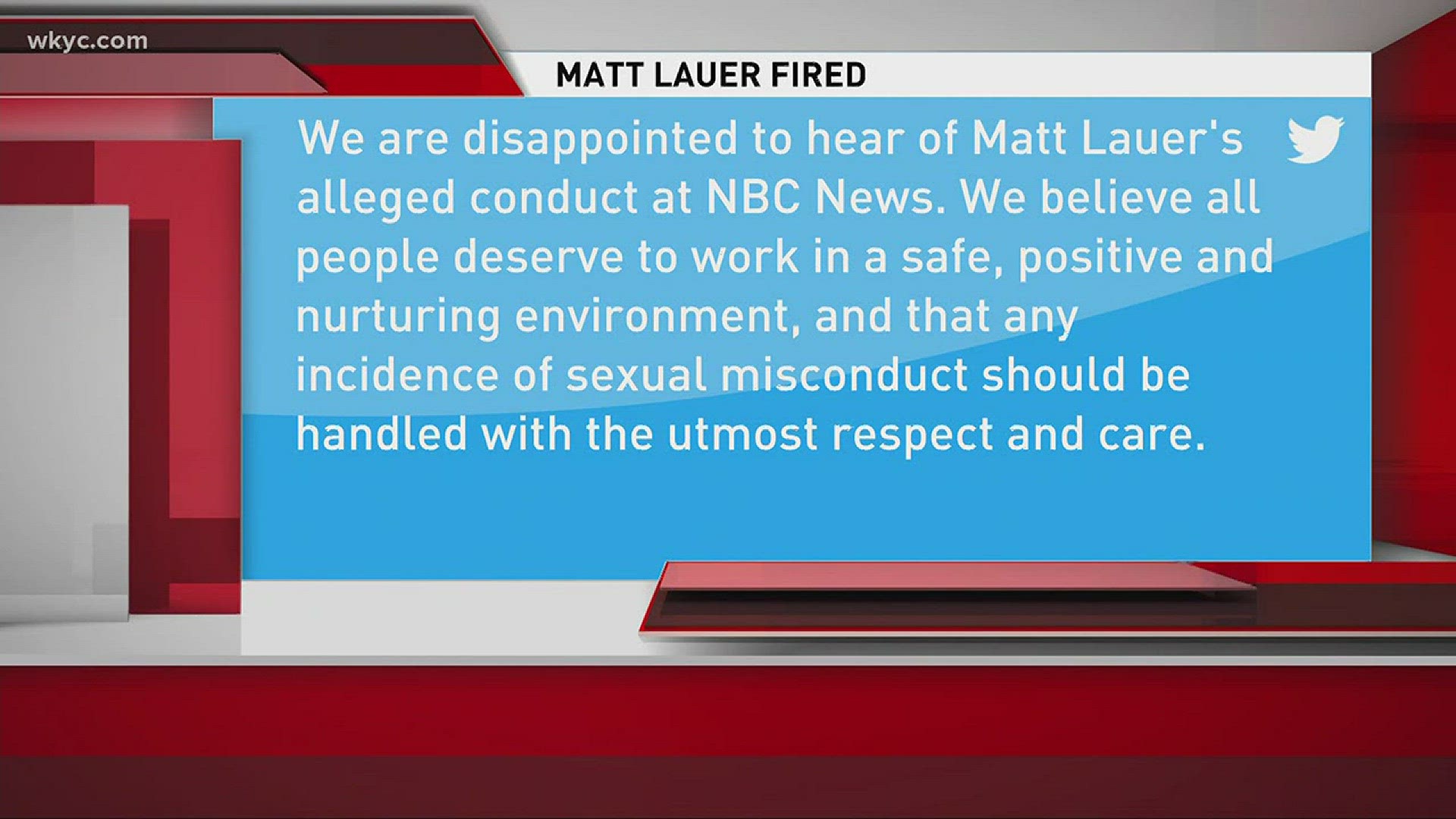Matt Lauer's and OU's statement
