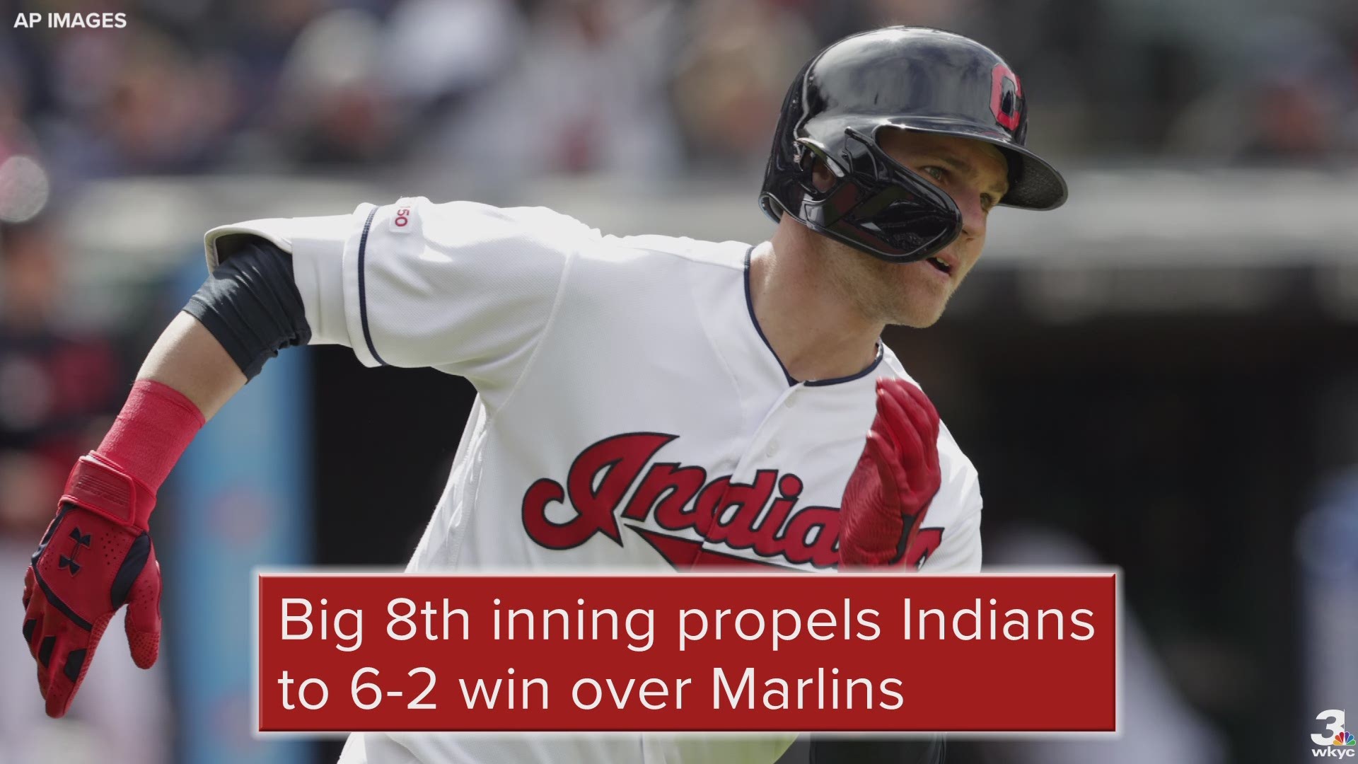 Jose Ramirez recorded 4 RBIs as the Cleveland Indians picked up a 6-2 win over the Miami Marlins.