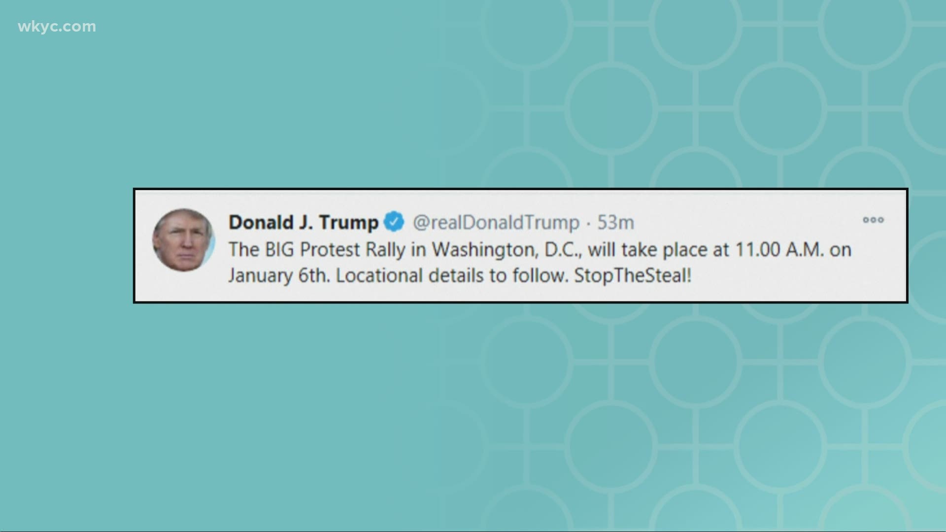 President Trump tweets about "Stop the Steal" protest | wkyc.com