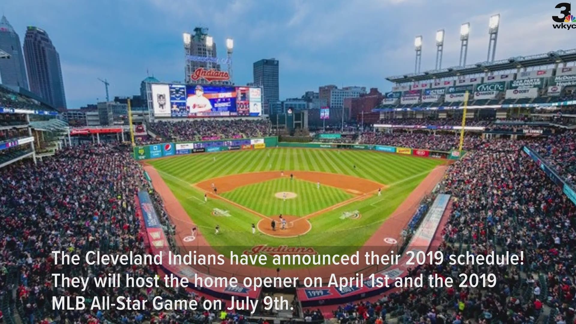 Cleveland Indians announce 2019 schedule, will host home opener April 1, MLB  All-Star Game July 9