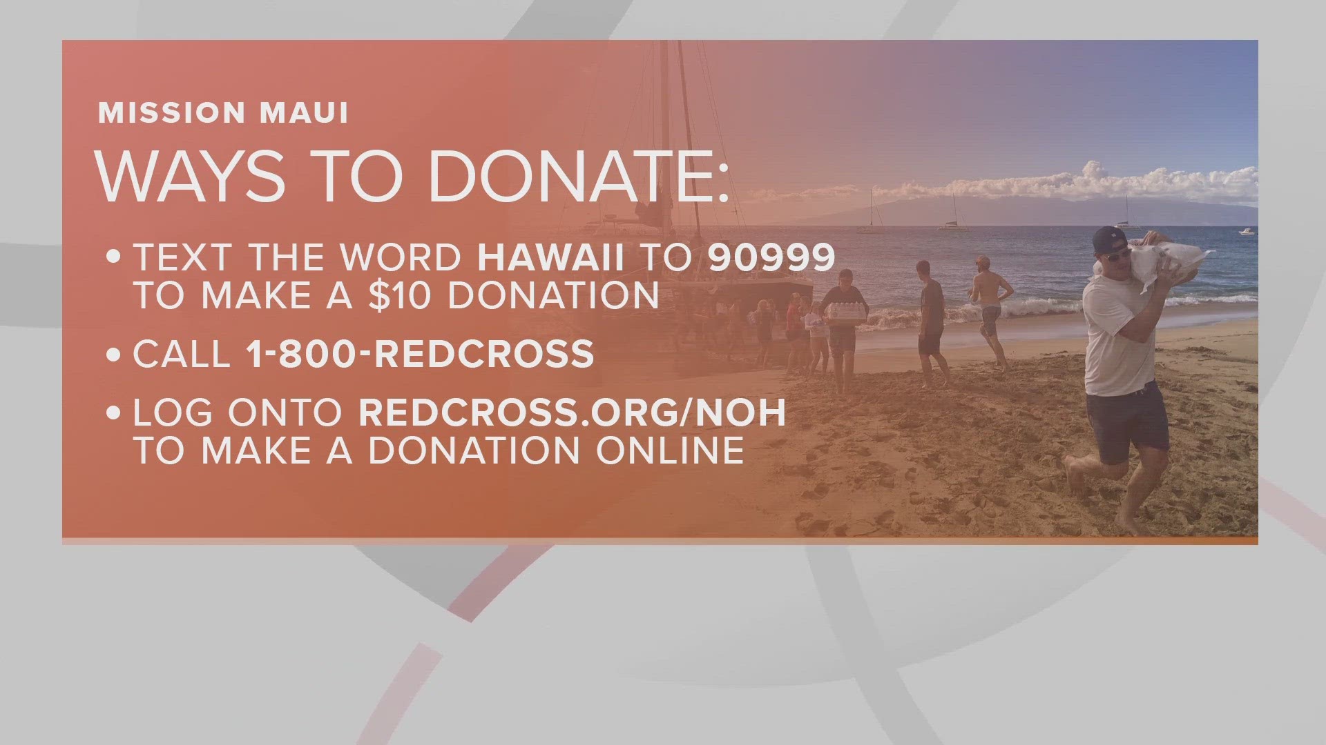 3News is partnering with the American Red Cross to help raise money for those impacted by the deadly Lahaina fire on the island of Maui in Hawaii.