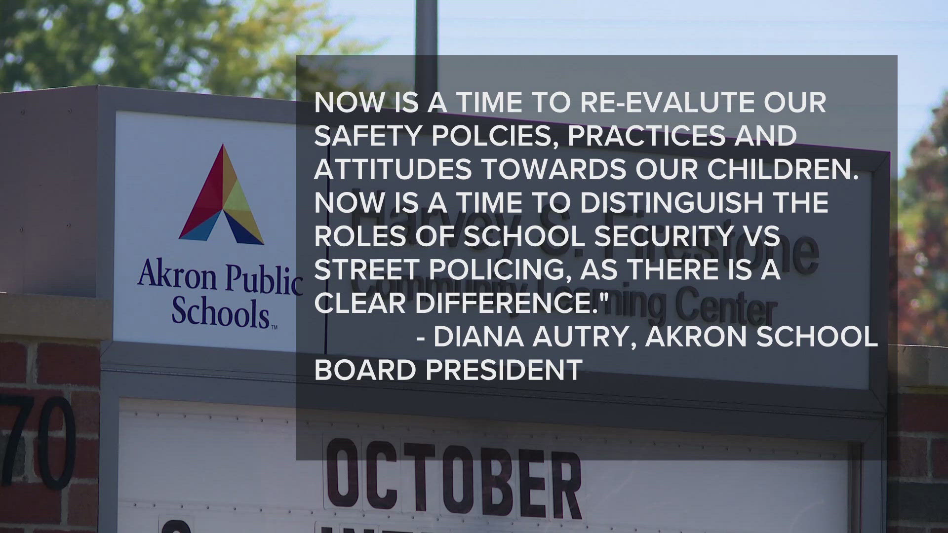 The school resource officer has been assigned to 'administrative duty' as the investigation proceeds.