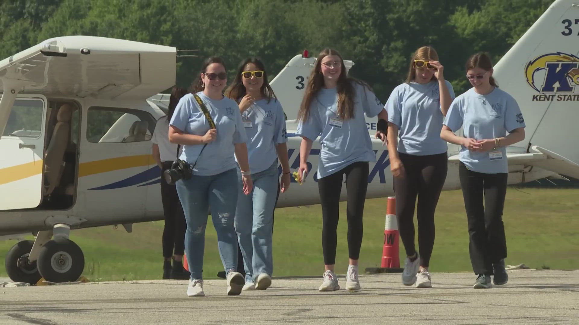 The Nikki Kukwa Memorial Aeronautics Camp at Kent State University was created to give young women an immersive experience in aeronautics.