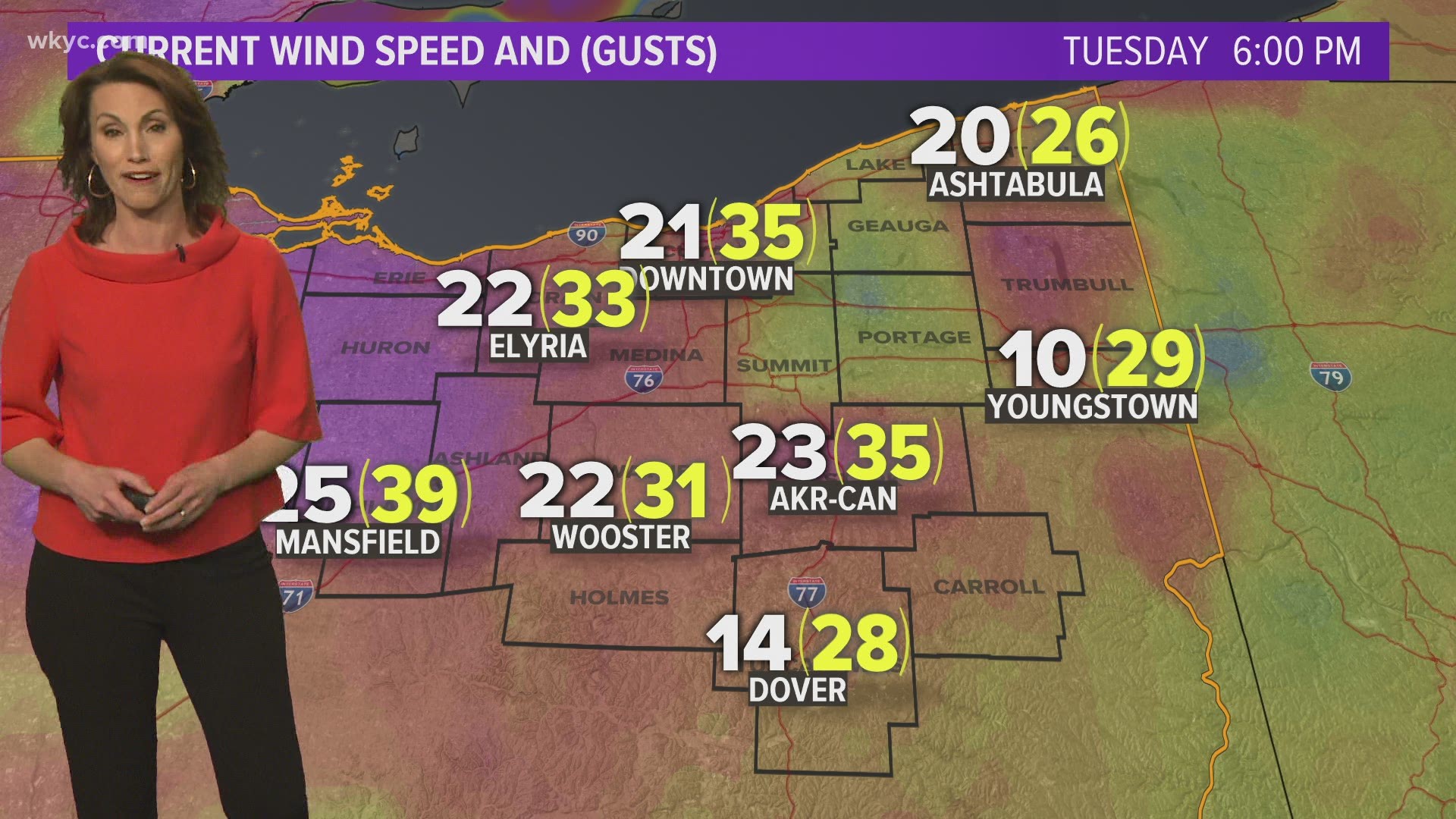 Betsy Kling has what to expect overnight and into the morning in her extended forecast.