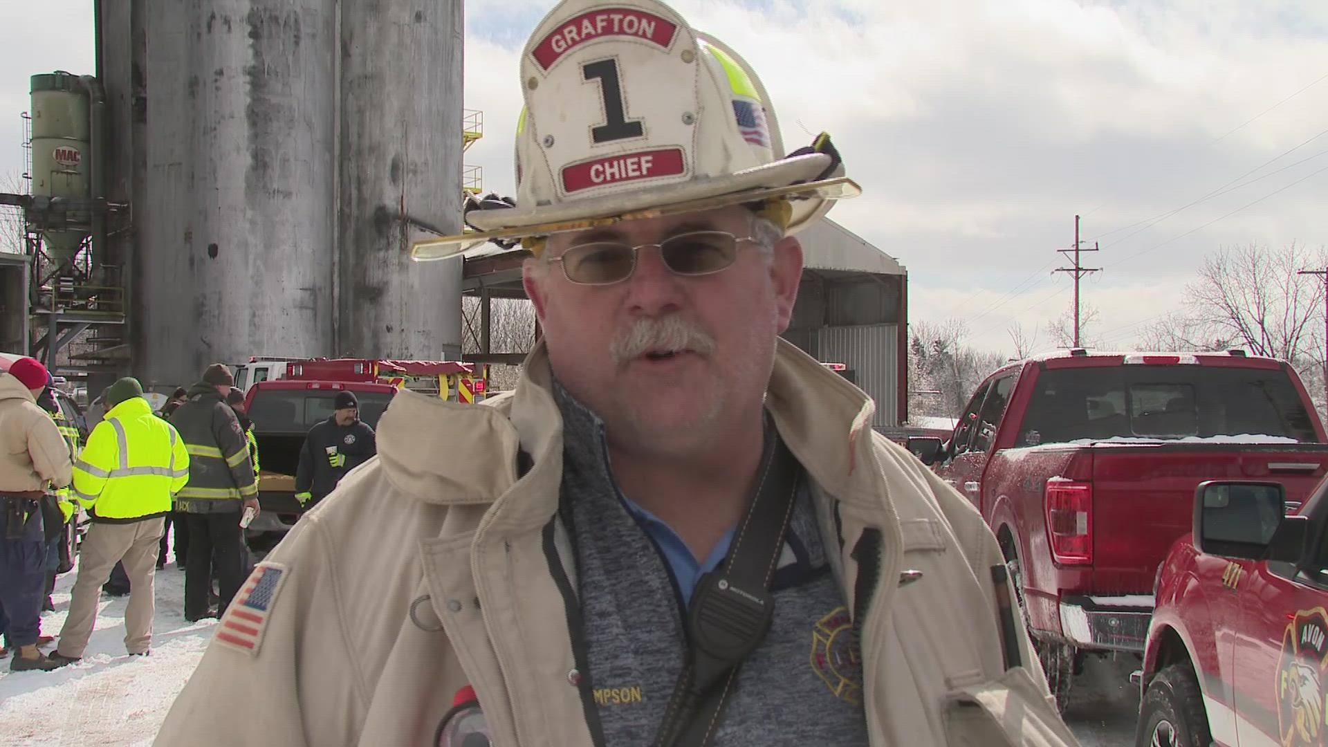 It took fire crews two hours to rescue the two men. Chief Glen Thompson explains the details of the incident.