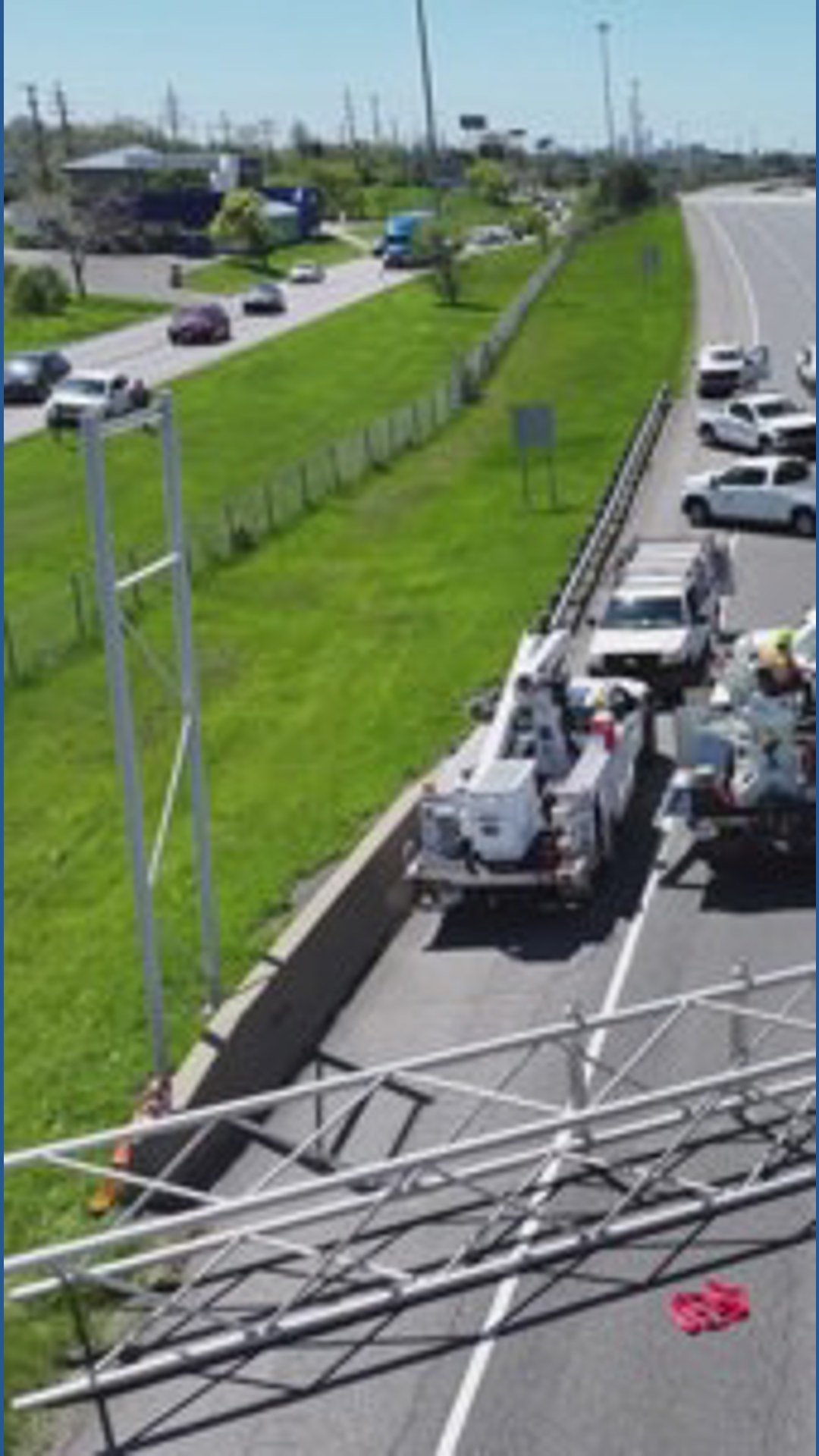 I-90 east reopens in Euclid after dump truck struck overhead sign, ODOT ...