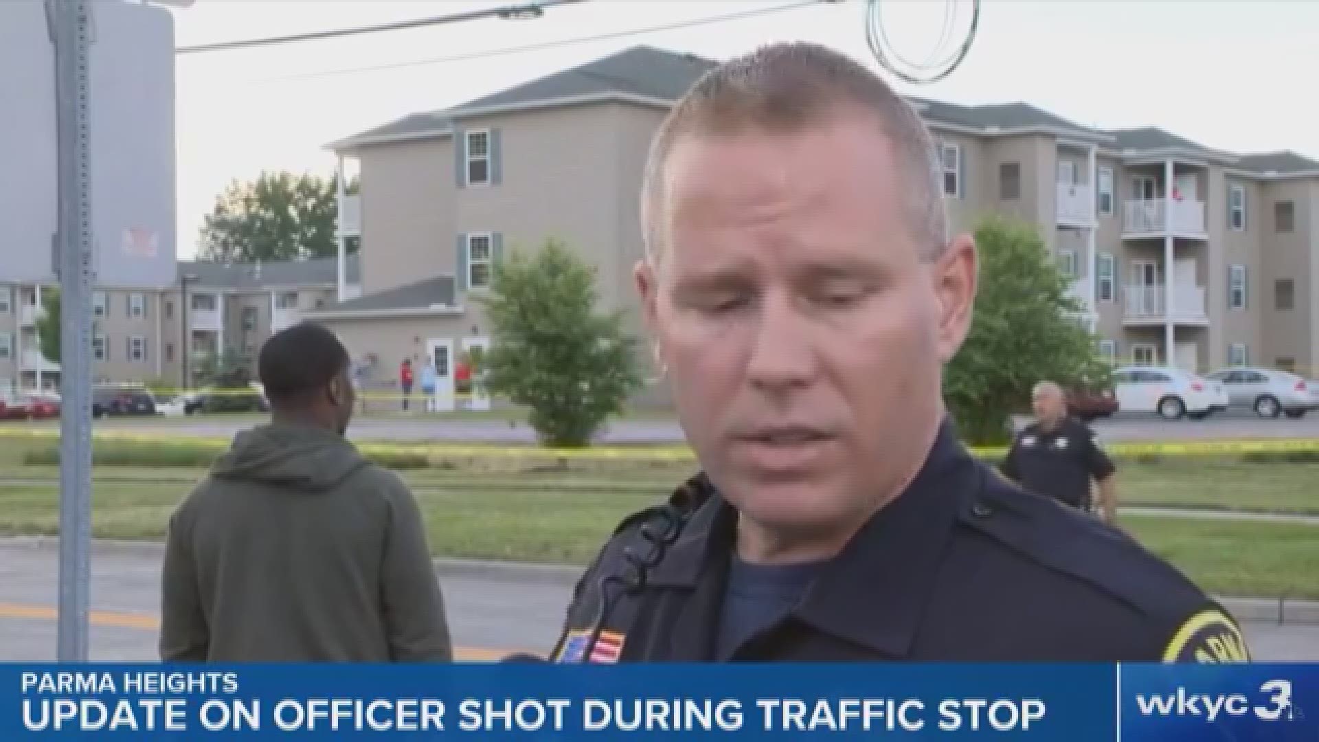 Officials provide update on Parma Heights officer shot during traffic stop