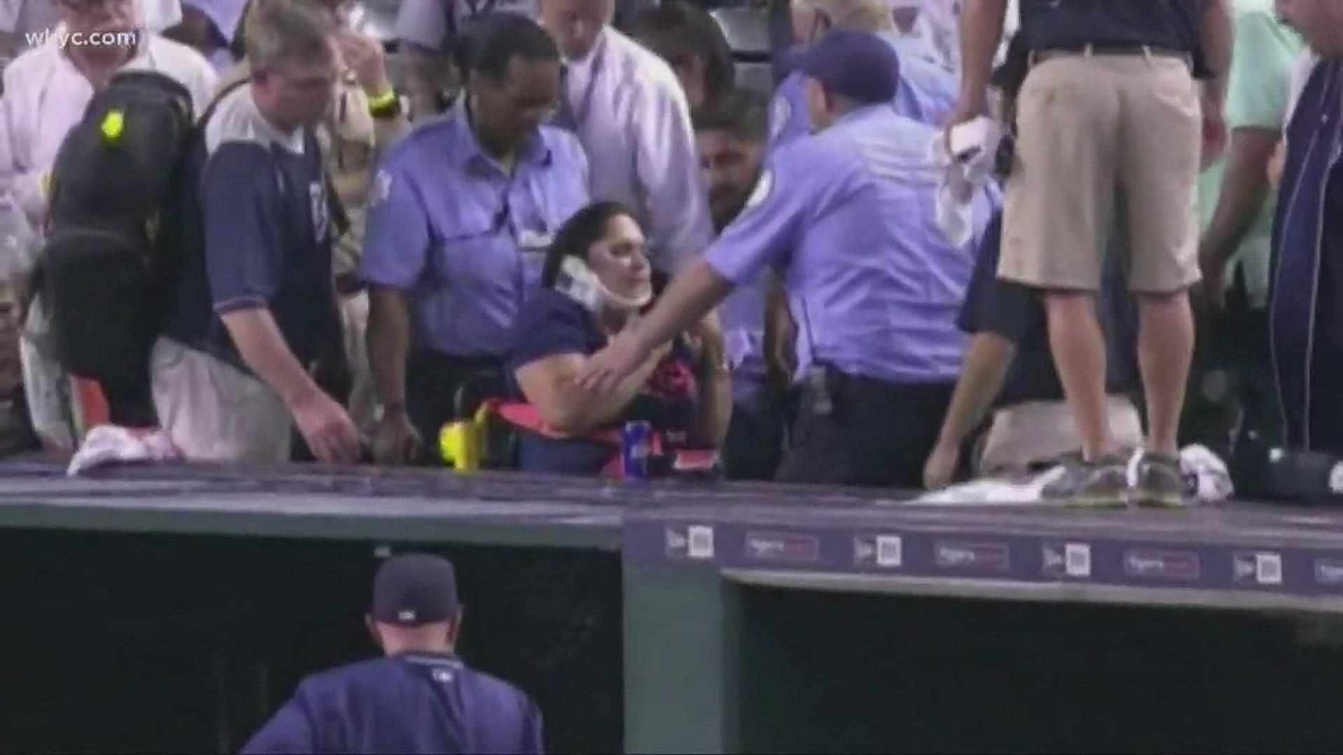 netting extended at Progressive Field