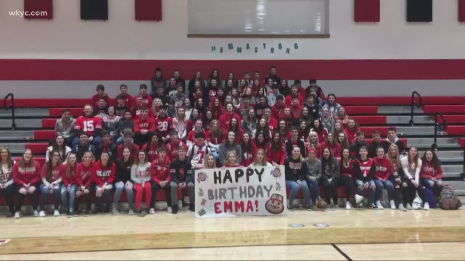Emma Pfouts turns 17 years old today. Her classmates at Norton High School wanted to make sure it was a special day.