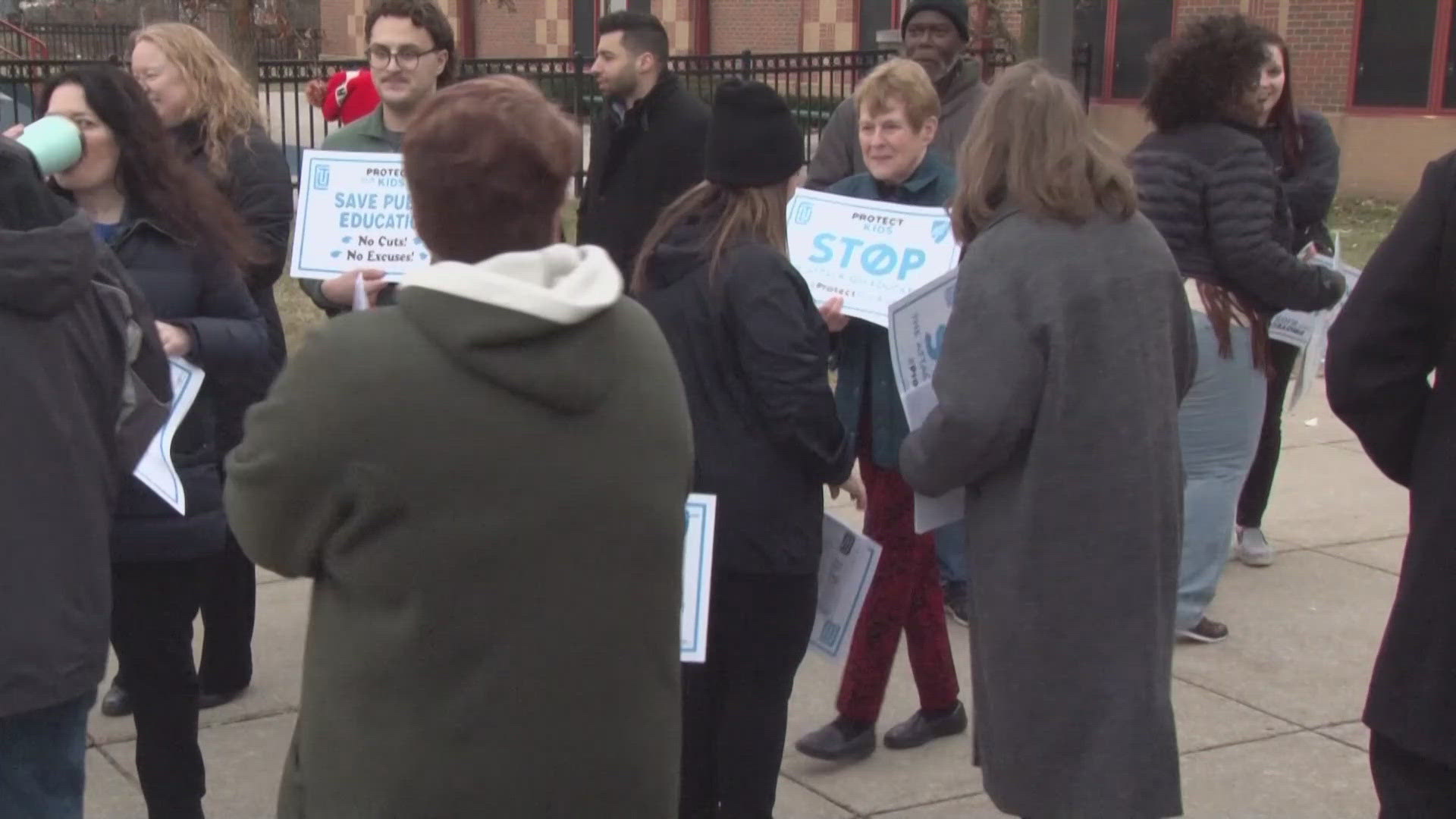 Northeast Ohio educators rally for 'Day of Action' against potential