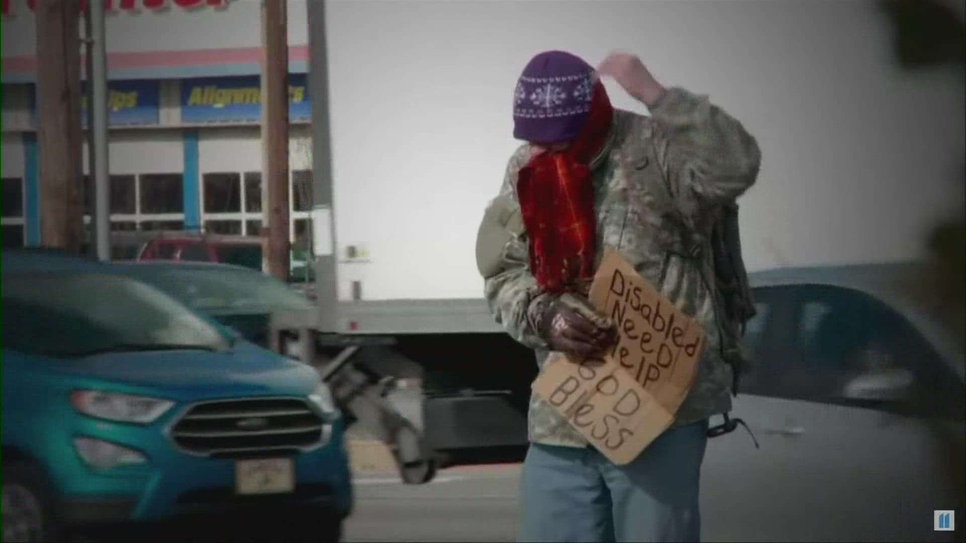 The rise in foot traffic throughout the downtown area will also see a rise in panhandling.