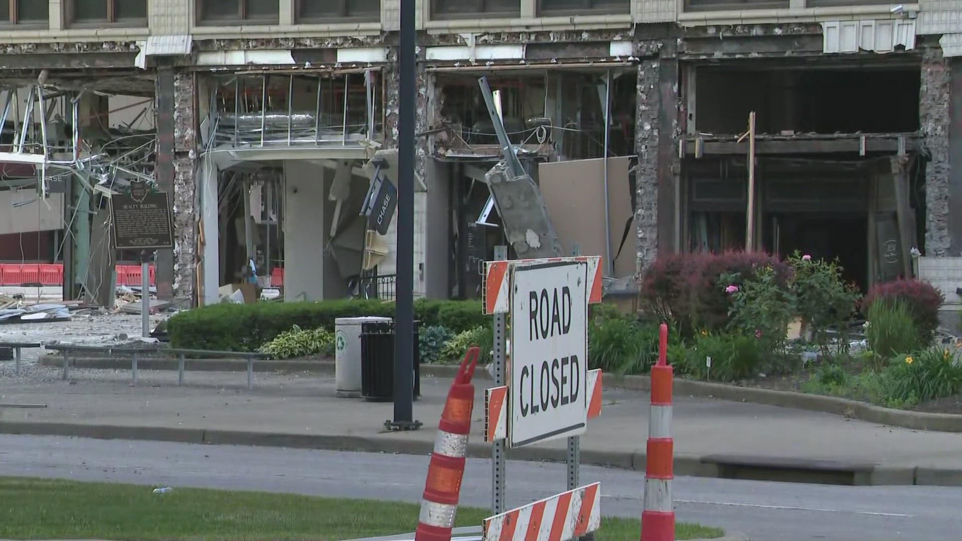 While his name has not been released, police said the man was an employee of Chase Bank who 'was observed inside the building right before the blast.'