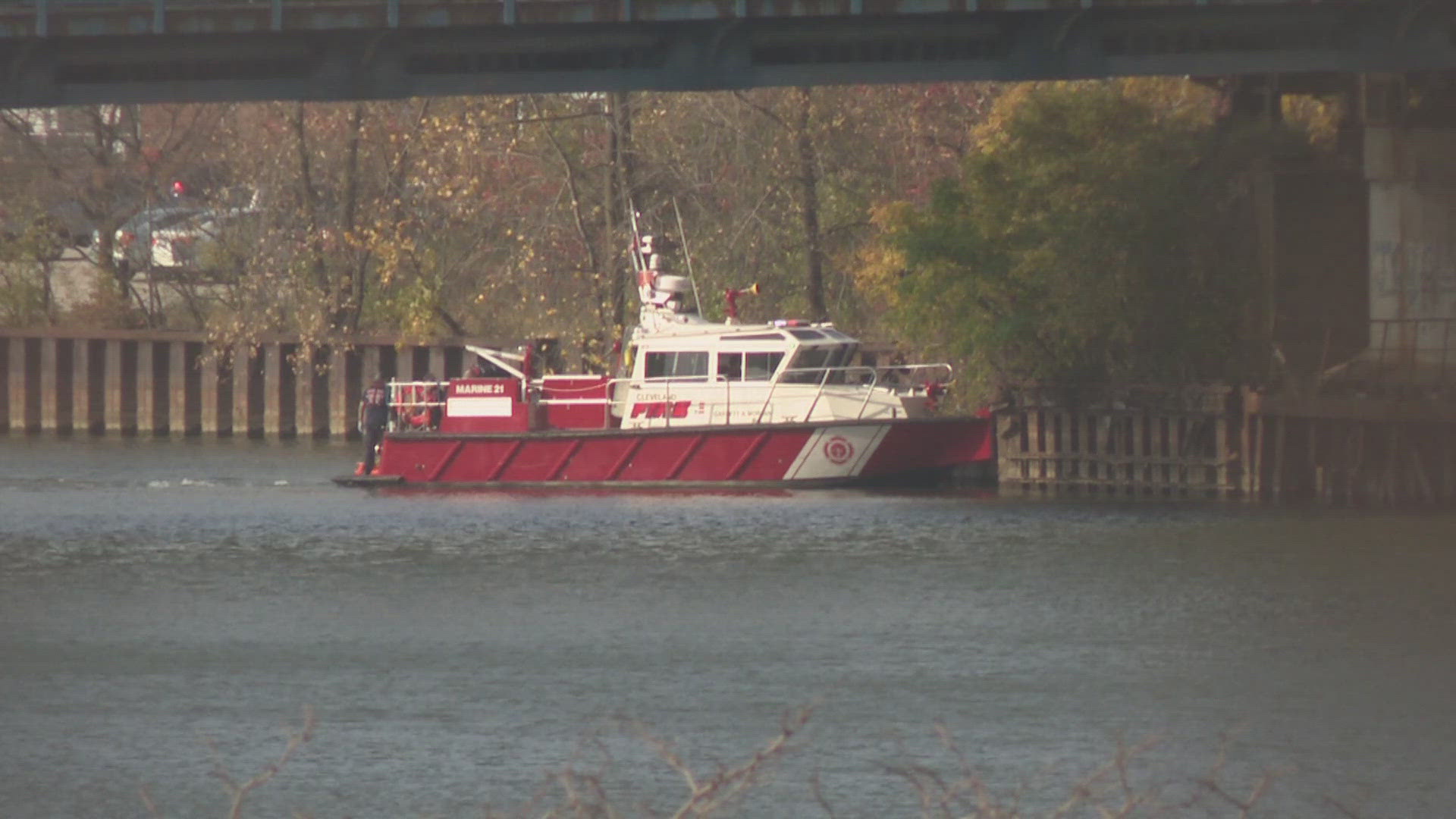 Crews recovered the body near the Carter Road Bridge in the Flats. 