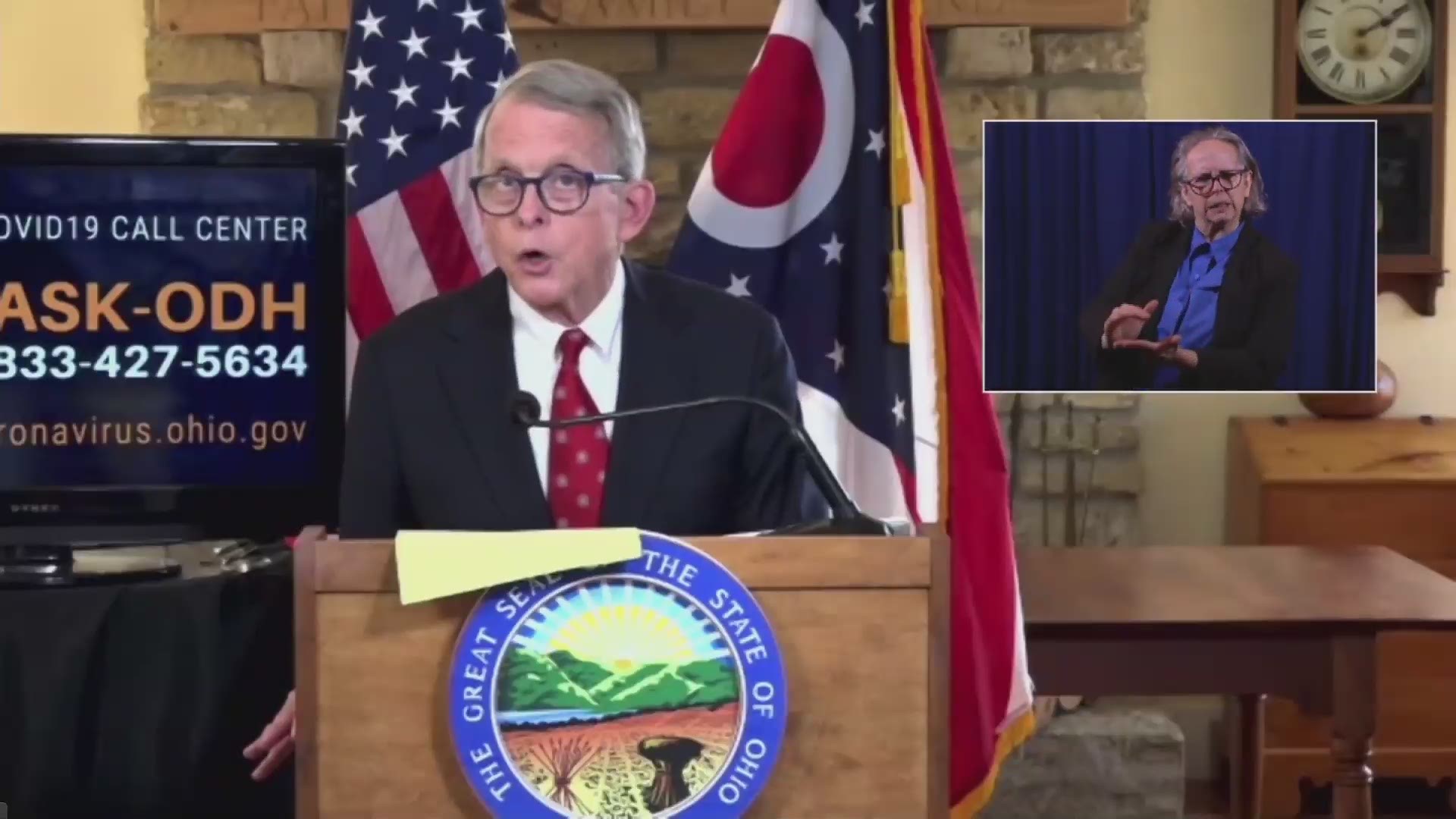 Ohio Governor Mike DeWine announced on Tuesday that the state is implementing a 21-day 10 p.m. curfew beginning on Thursday.