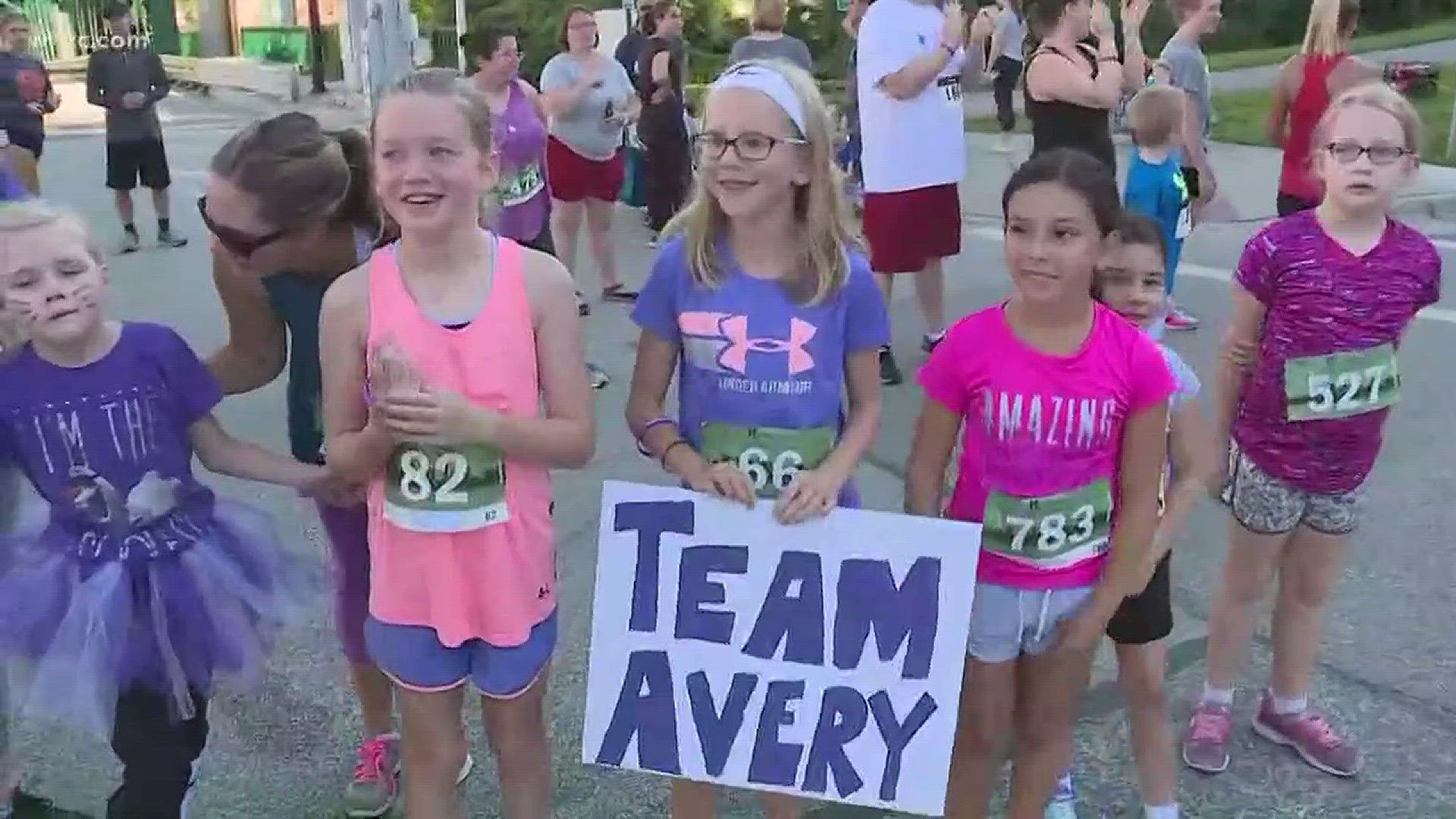 Sept. 16, 2018: We were there to watch youngsters show their support for runners in today's 'Race the River.'