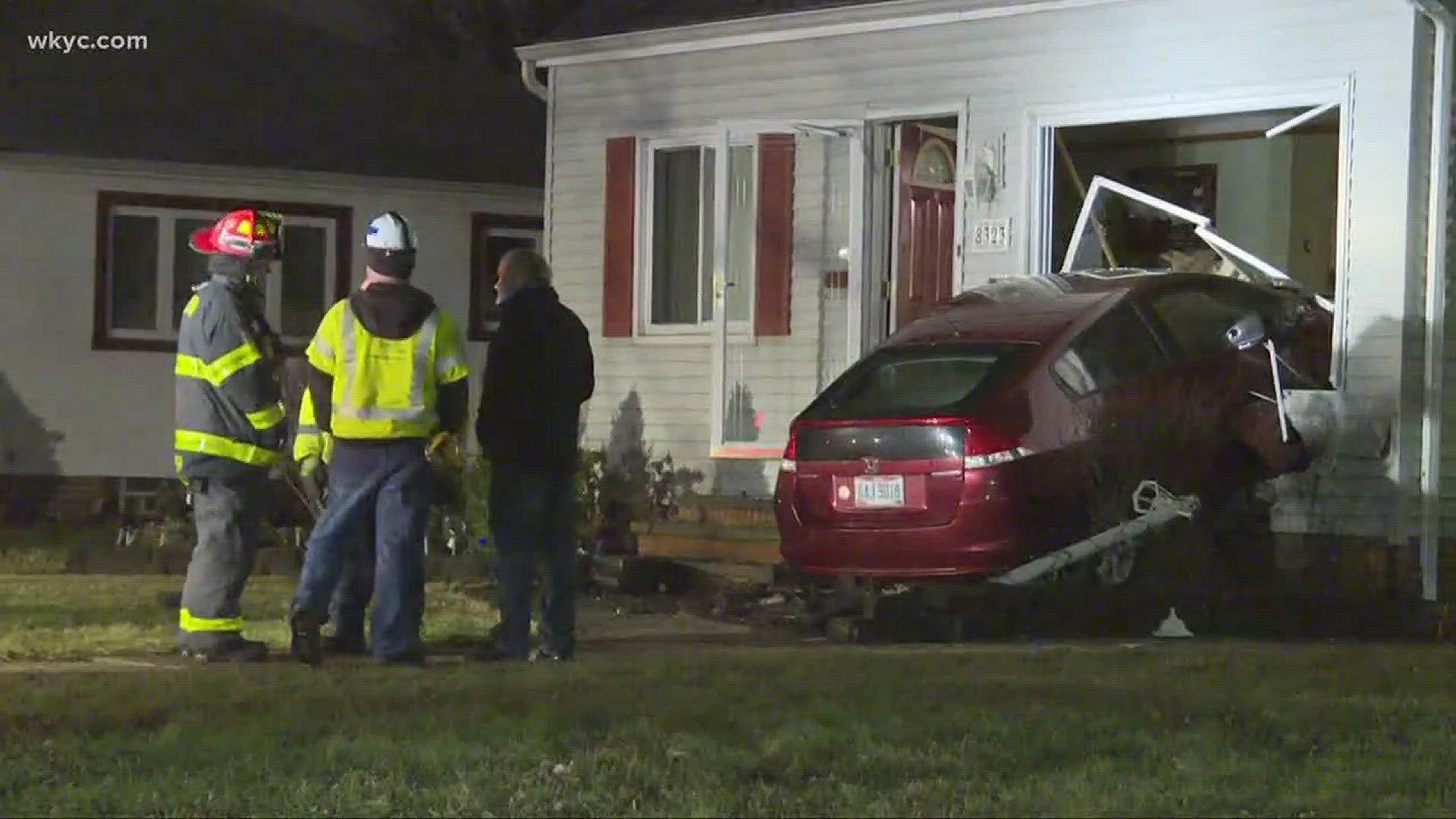 Feb. 22, 2018: Police are investigating after a car crashed into a home. The vehicle was driving on Thornton near Twin Lakes Drive when it failed to stop at the stop sign -- smashing right into the home's living room, according to authorities.