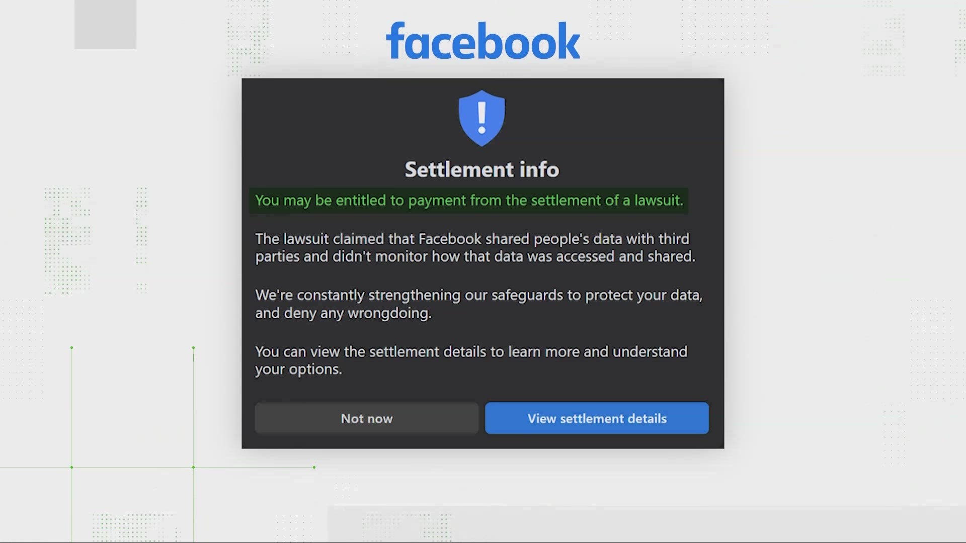 Many Facebook users received a notification about a class-action settlement. It’s real. Here’s how to know if you qualify for a cash payment.