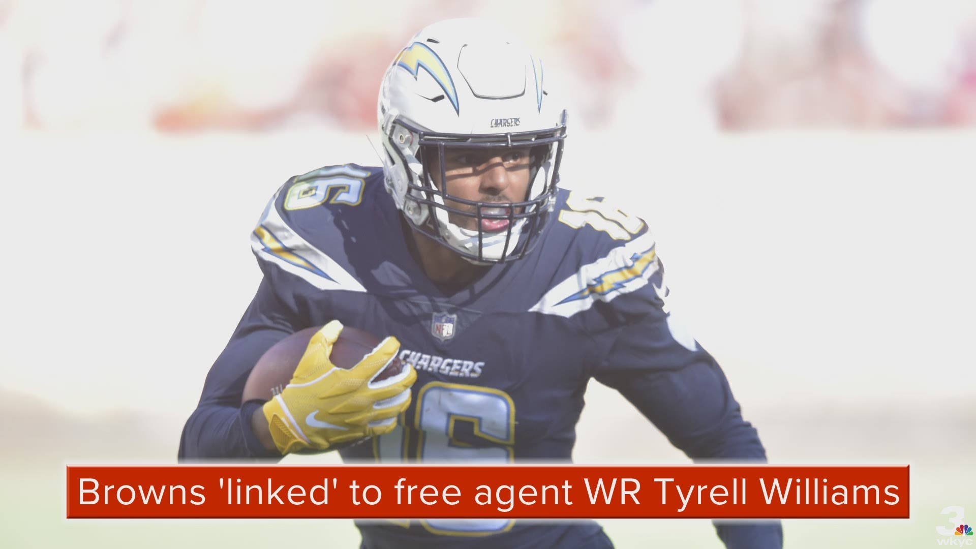 According to CBS Sports' Jason La Canfora, the Cleveland Browns are one of the expected suitors for former Los Angeles Chargers wide receiver Tyrell Williams in free agency.