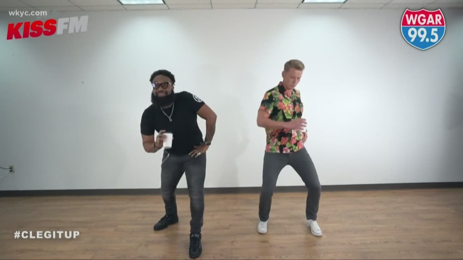Singer Blanco Brown is a viral sensation, topping charts with his song, 'The Git Up,' as people everywhere mimic his dance in what’s called 'The Git Up Challenge.' He came to Cleveland and taught his now viral dance to some famous Clevelanders at iHeartMedia this week.