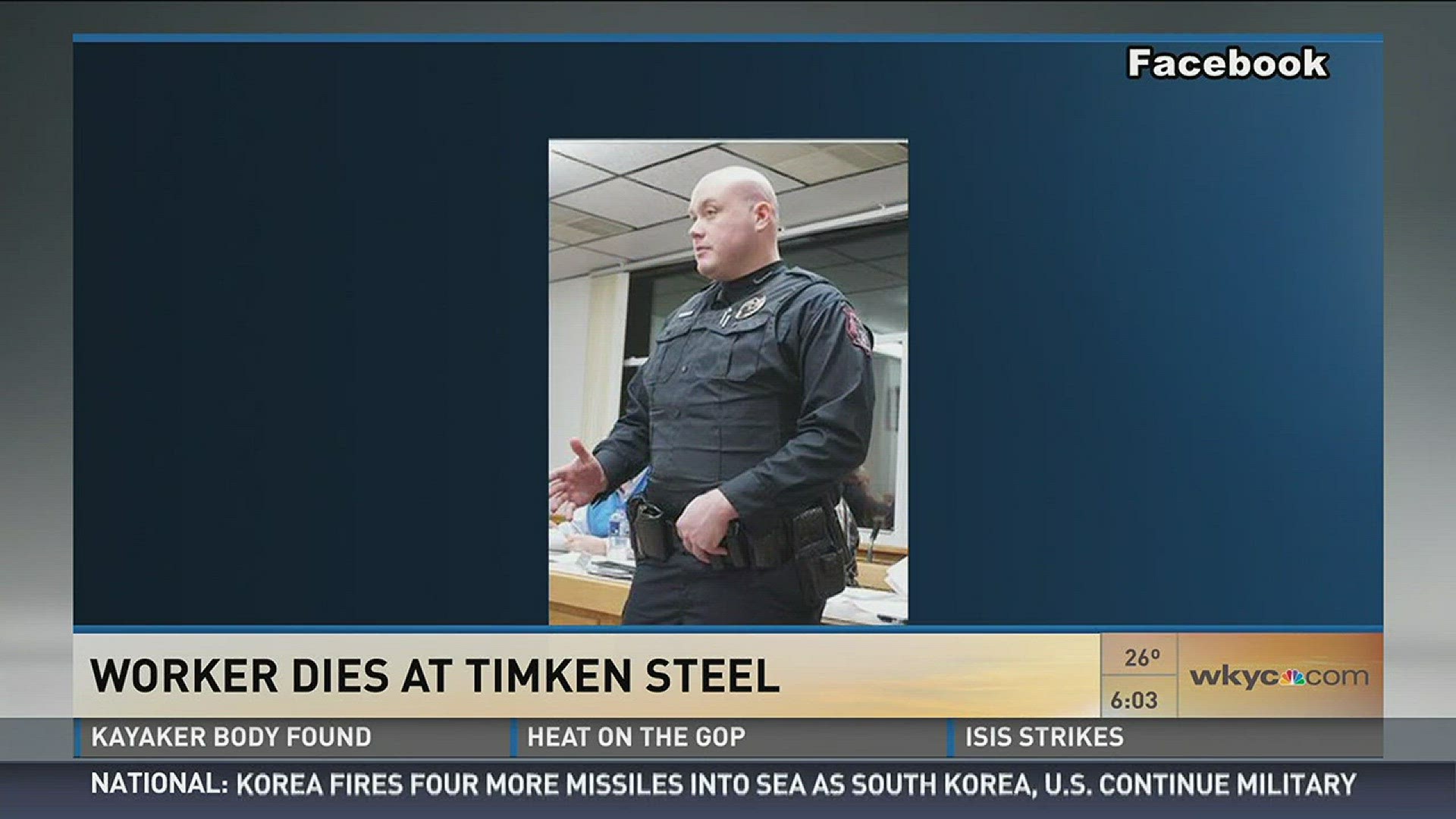 March 21, 2016: The man who died at TimkenSteel on Sunday has been identified by the Creston Police Department as Kenny Ray Jr.