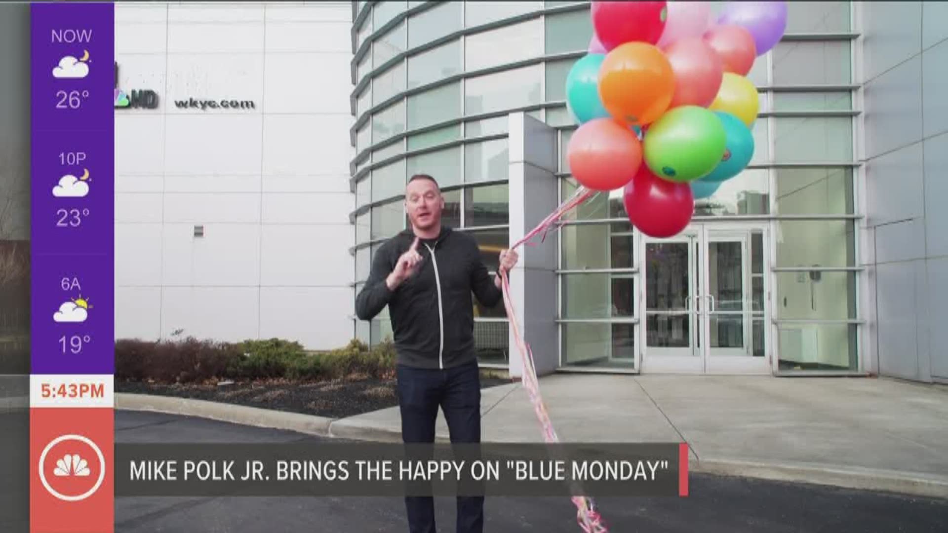 Don't be Gloomy. Mike Polk Jr. takes to the streets of Cleveland to cheer folks up!