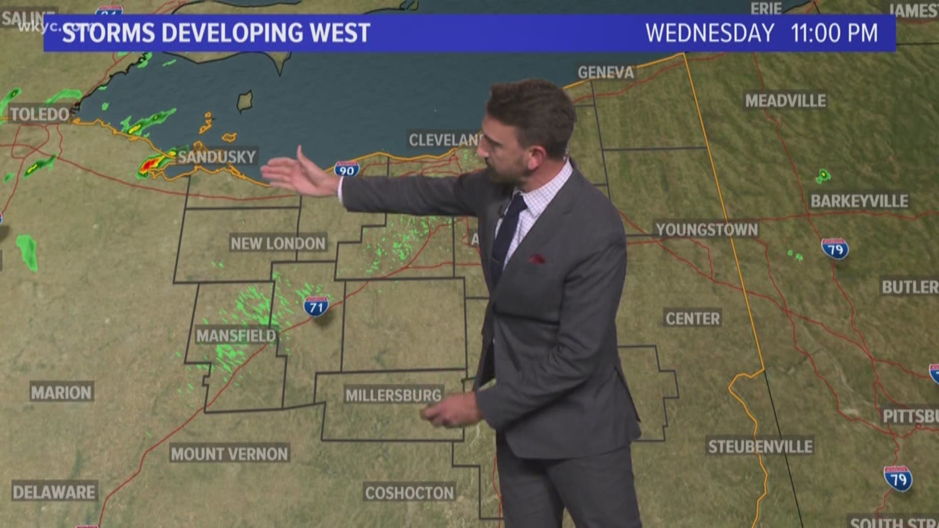 11 p.m. weather forecast for August 21, 2019