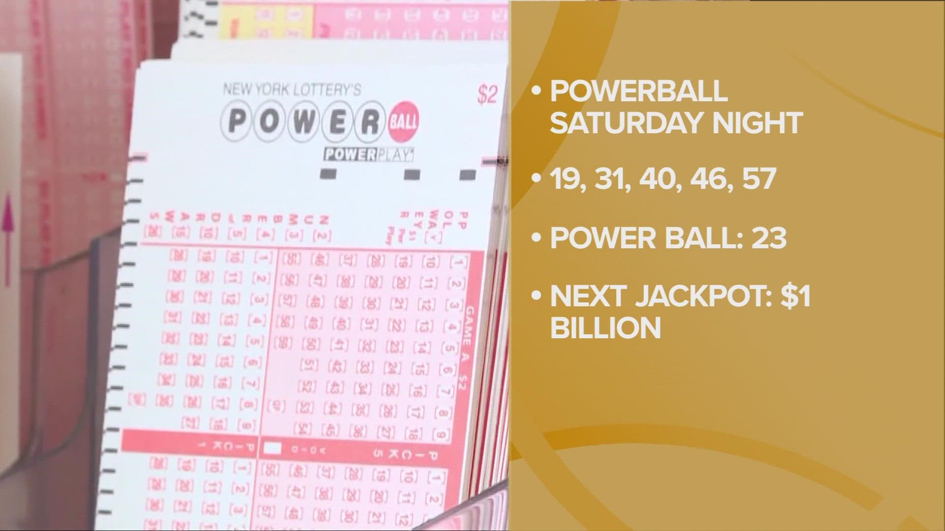 Powerball Jackpot Increases To $1 Billion After Latest Drawing Yields ...