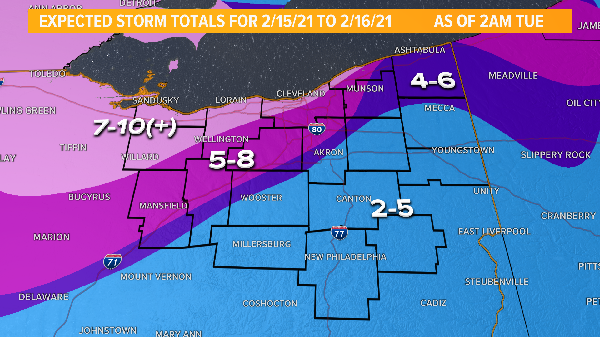 Winter storm warning canceled: How the snow impacted Ohio | wkyc.com