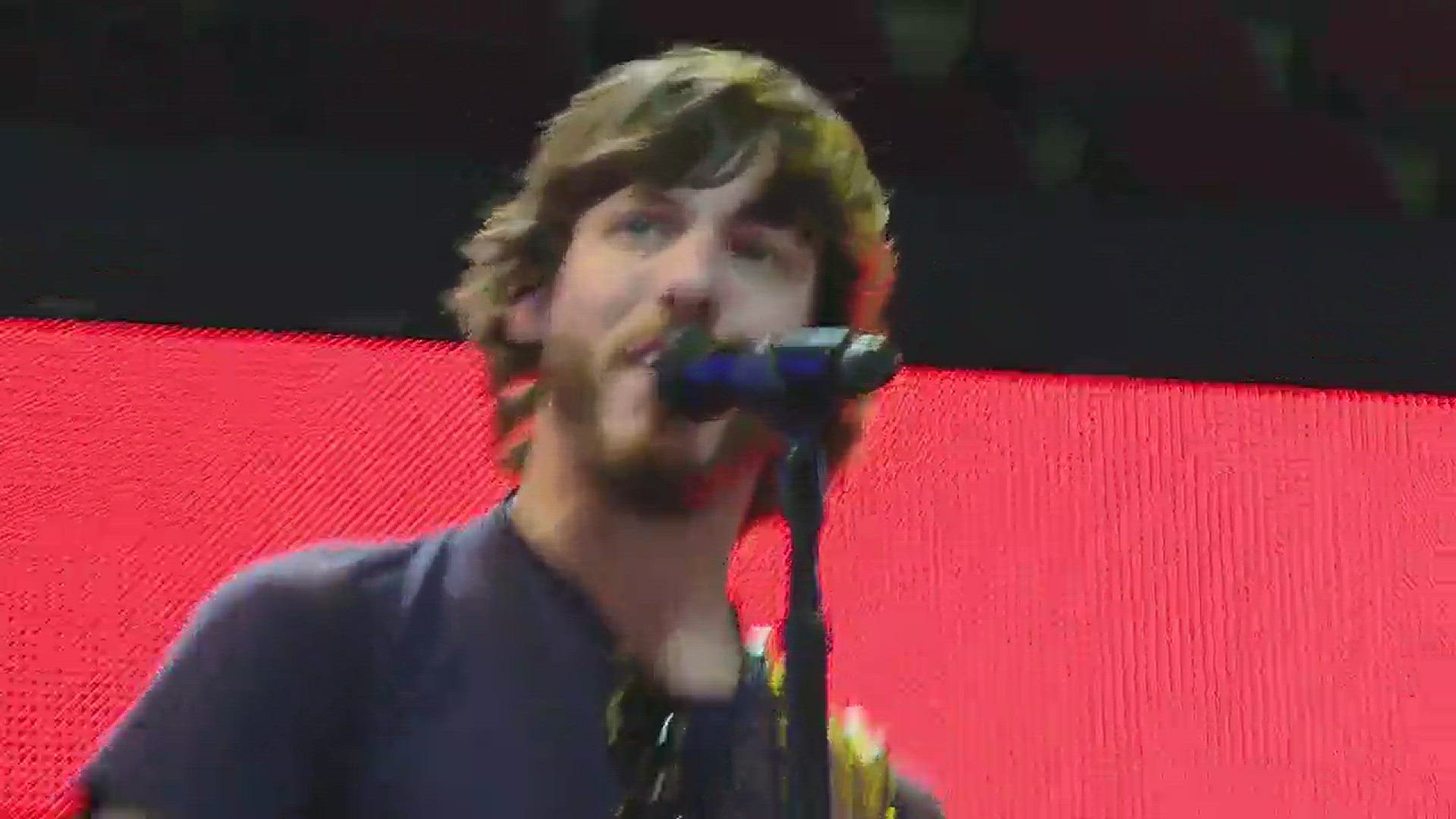 Country singer Chris Janson performed at Quicken Loans Arena on Wednesday afternoon