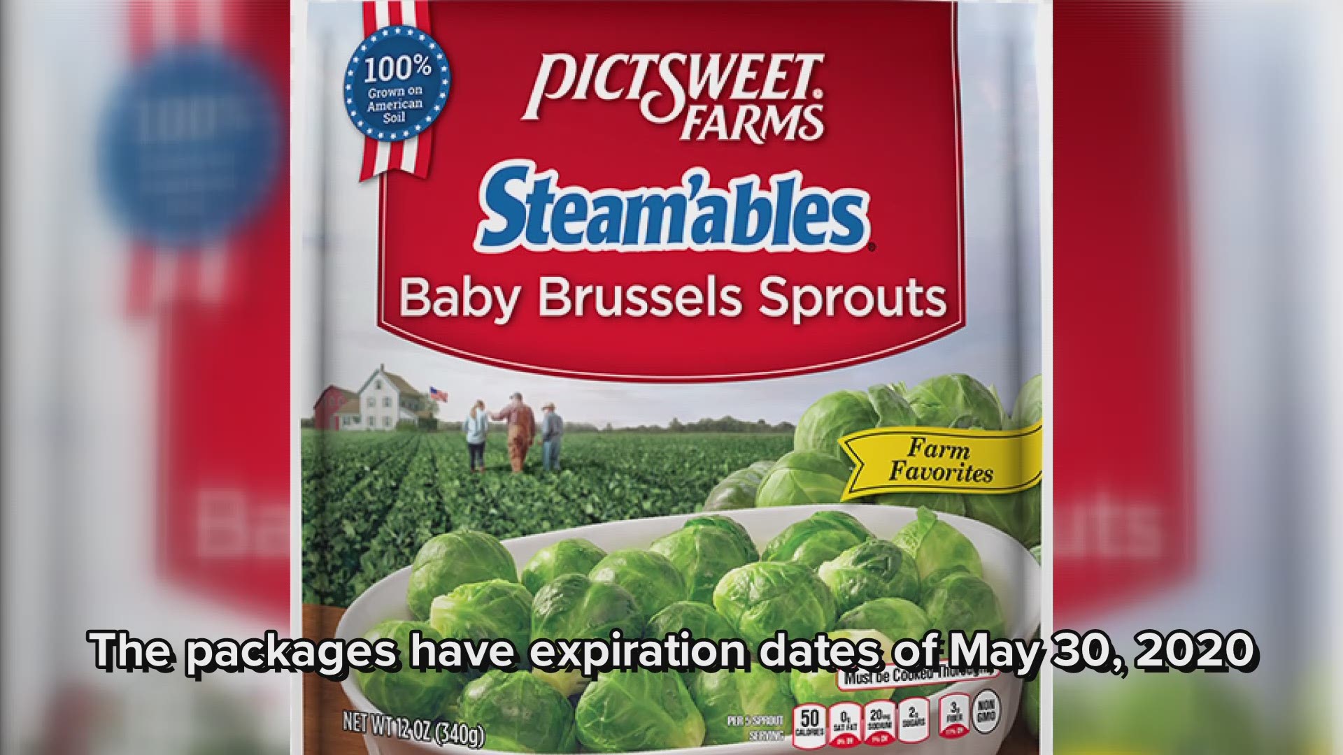 Pictsweet Farms issues recall on frozen Brussels sprouts sold in Ohio