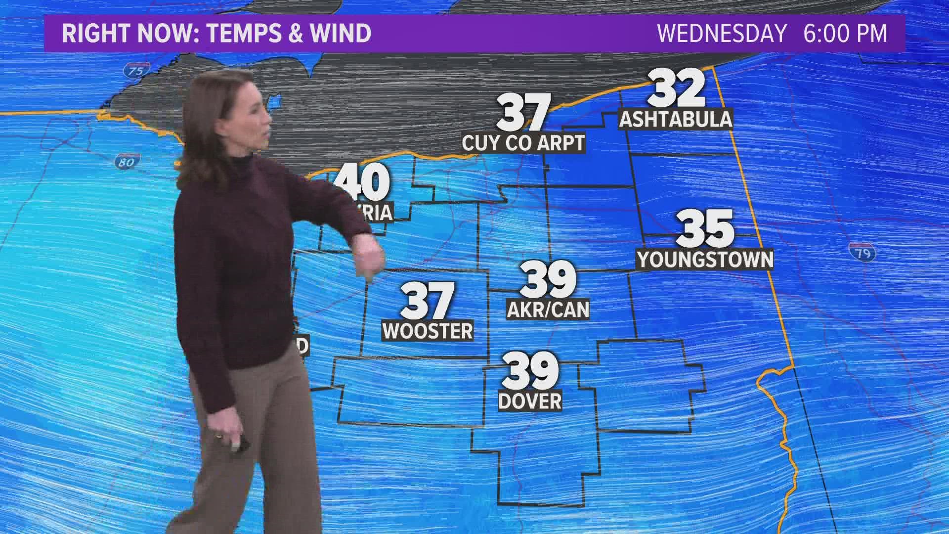 Look for another moisture-rich storm system to move into northeast Ohio.