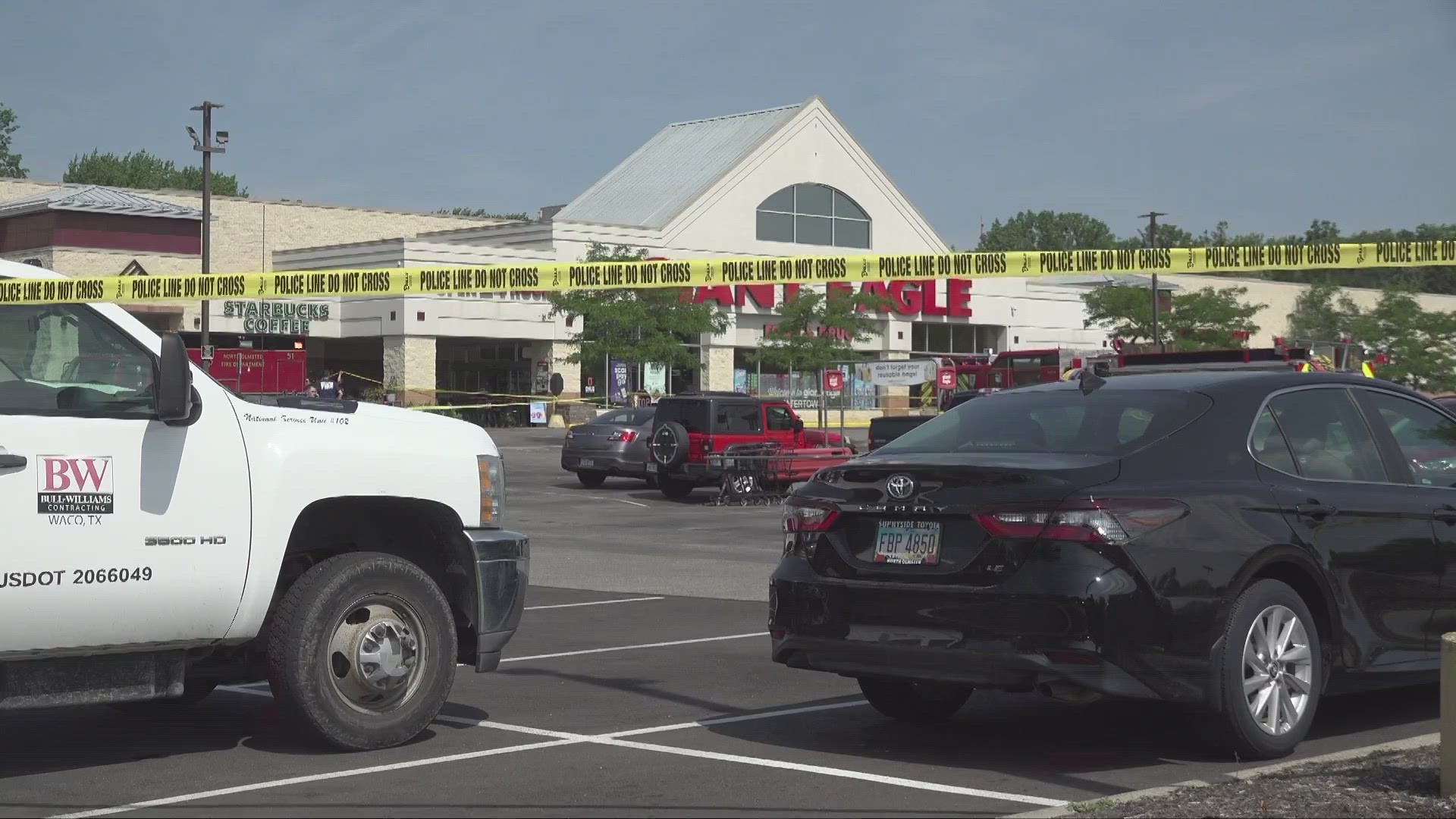 Upon arriving, officers found two people with gunshot wounds inside the store. Bodycam video shows the aftermath of the incident.