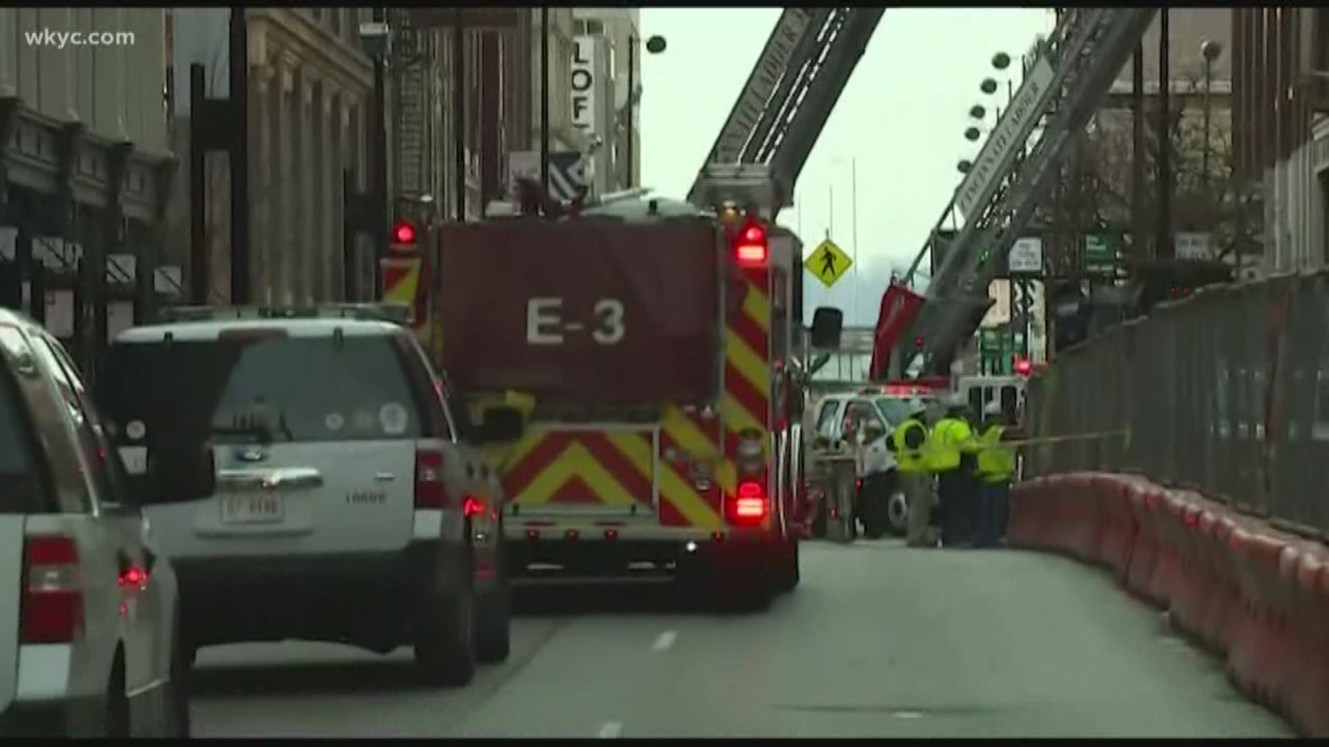 Authorities say at least three people have been injured in Cincinnati after part of a building under construction collapsed. This is a developing story.