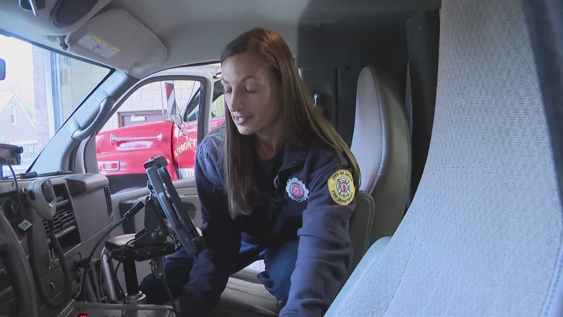 Lindsay Buckingham shares how Akron Firefighter Terra White saved her partner on the job.