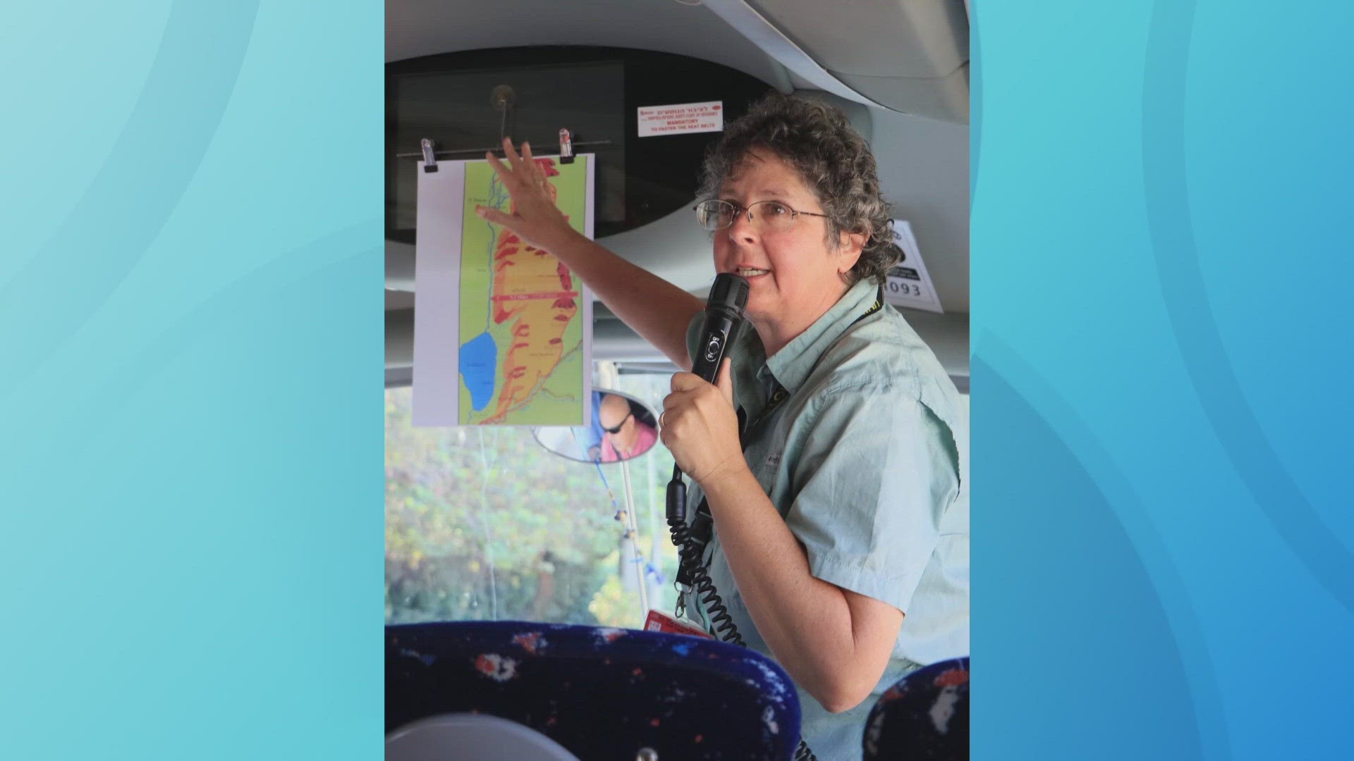 Shari Robins has lived in Israel for almost 40 years working as a tour guide. Her youngest daughter is currently serving in the Israeli military.