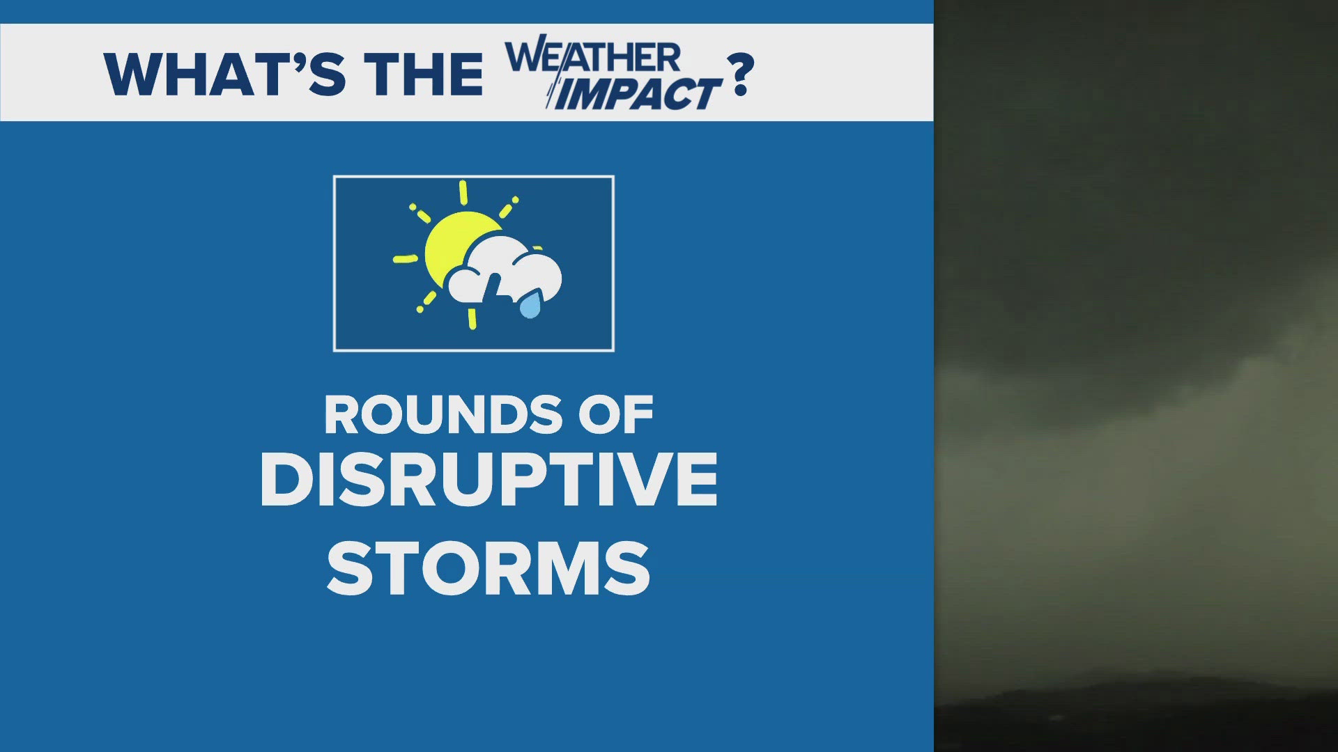 Periodic rounds of storms will be likely through Wednesday