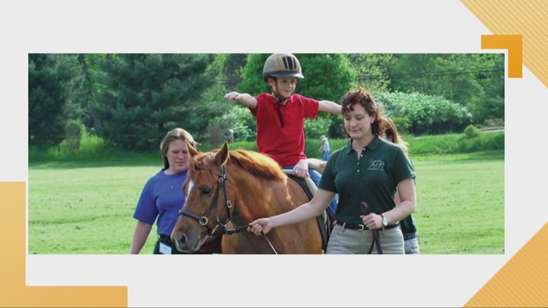 Aug. 14, 2018: We learn the story of a young boy who receives therapeutic help on the back of a horse.