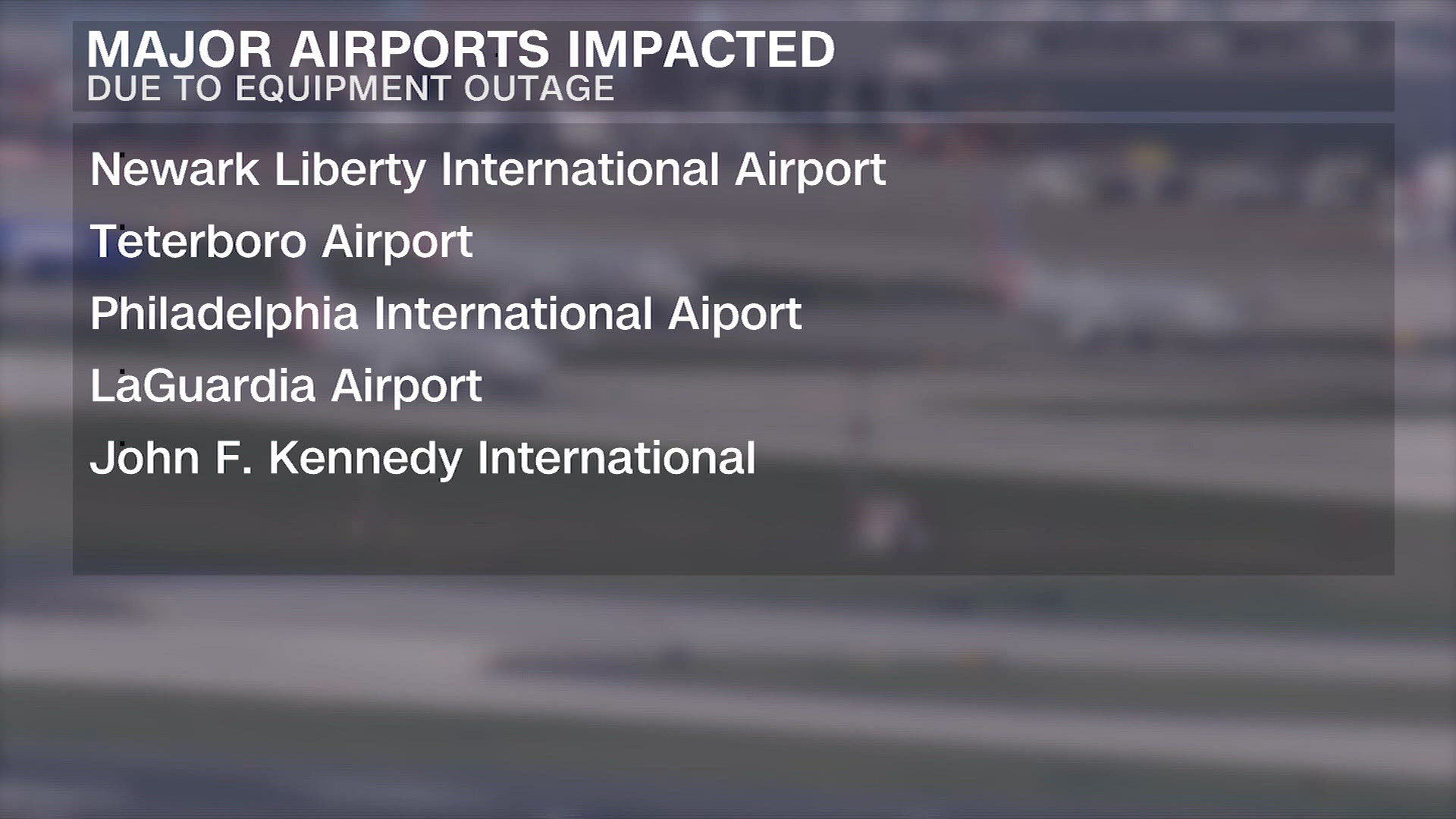 Tech Ops Examples Operations resume at Northeast airports after flights canceled due to ...