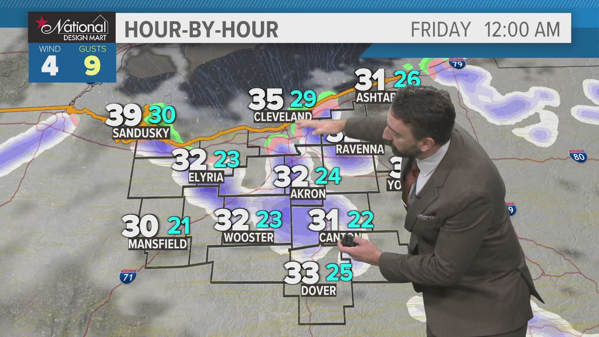 The first snowfall of the season is here. 3News' Matt Wintz has the hour-by-hour details in his morning weather forecast for Thursday, November 21, 2024.