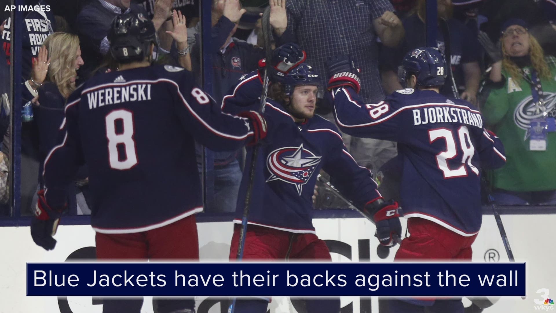 The Columbus Blue Jackets are facing elimination, but are embracing the opportunity to overcome adversity once