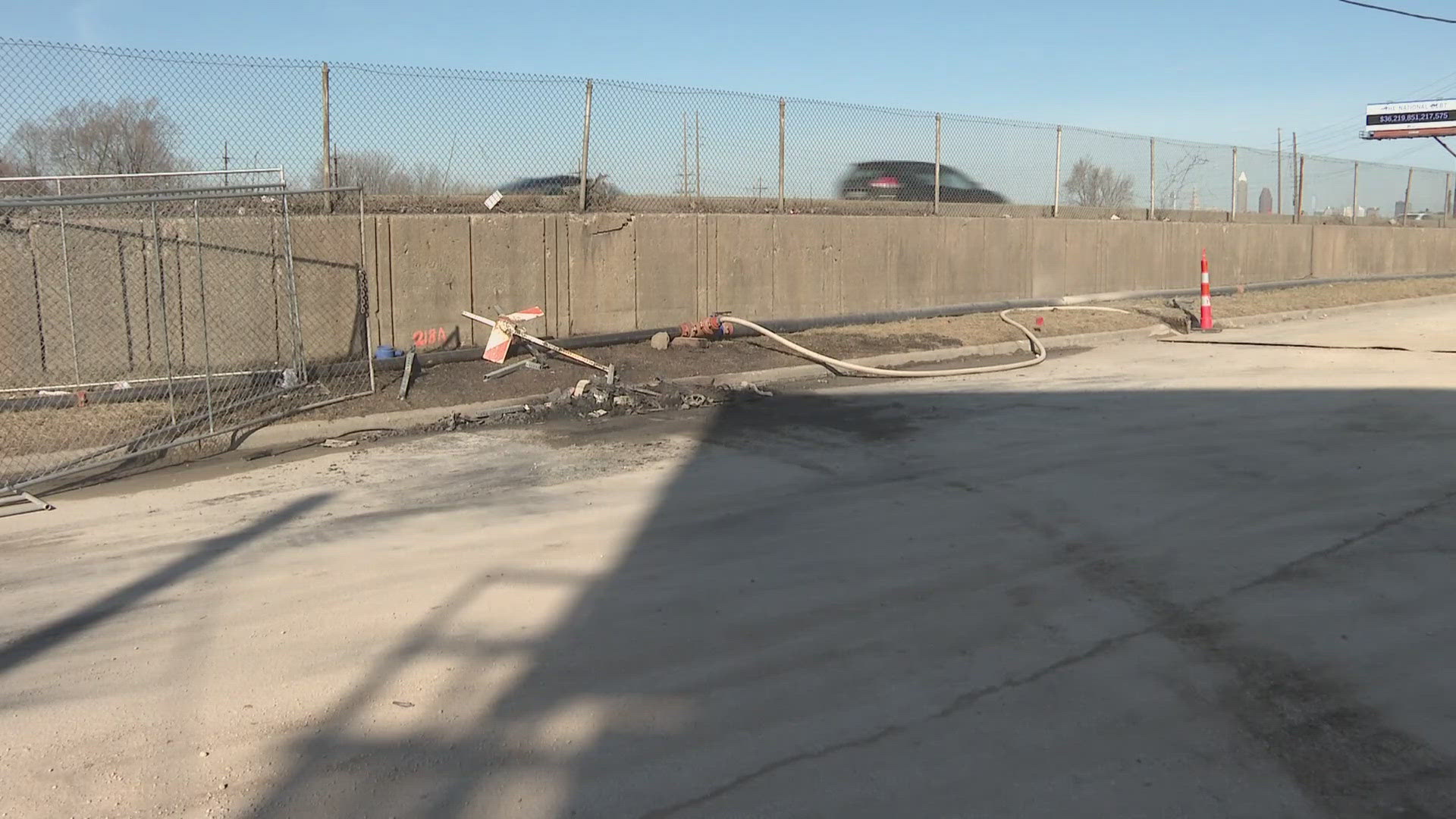 A man is in custody after a high-speed police chase in Bedford Heights led to a fiery crash in Cleveland.